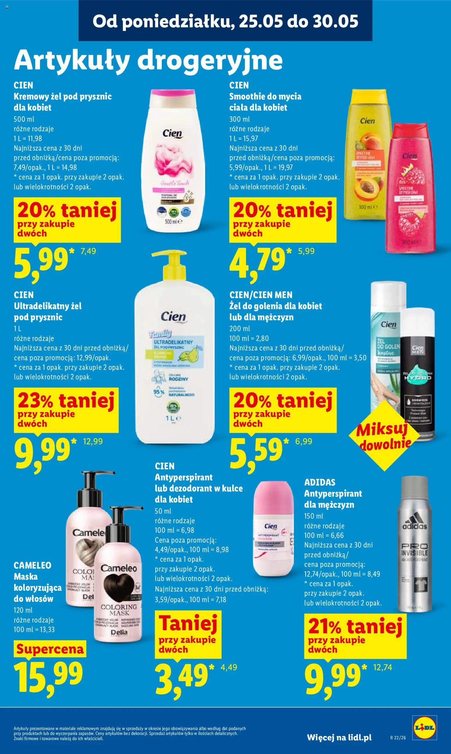 Lidl gazetka od 25.05.2026 | Strona: 91 | Produkty: Prysznic, Body, Maska, Antyperspirant