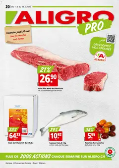 Aligro aktionen Chavannes, Matran, Genève, Sion ab 11.05.2026 gültig