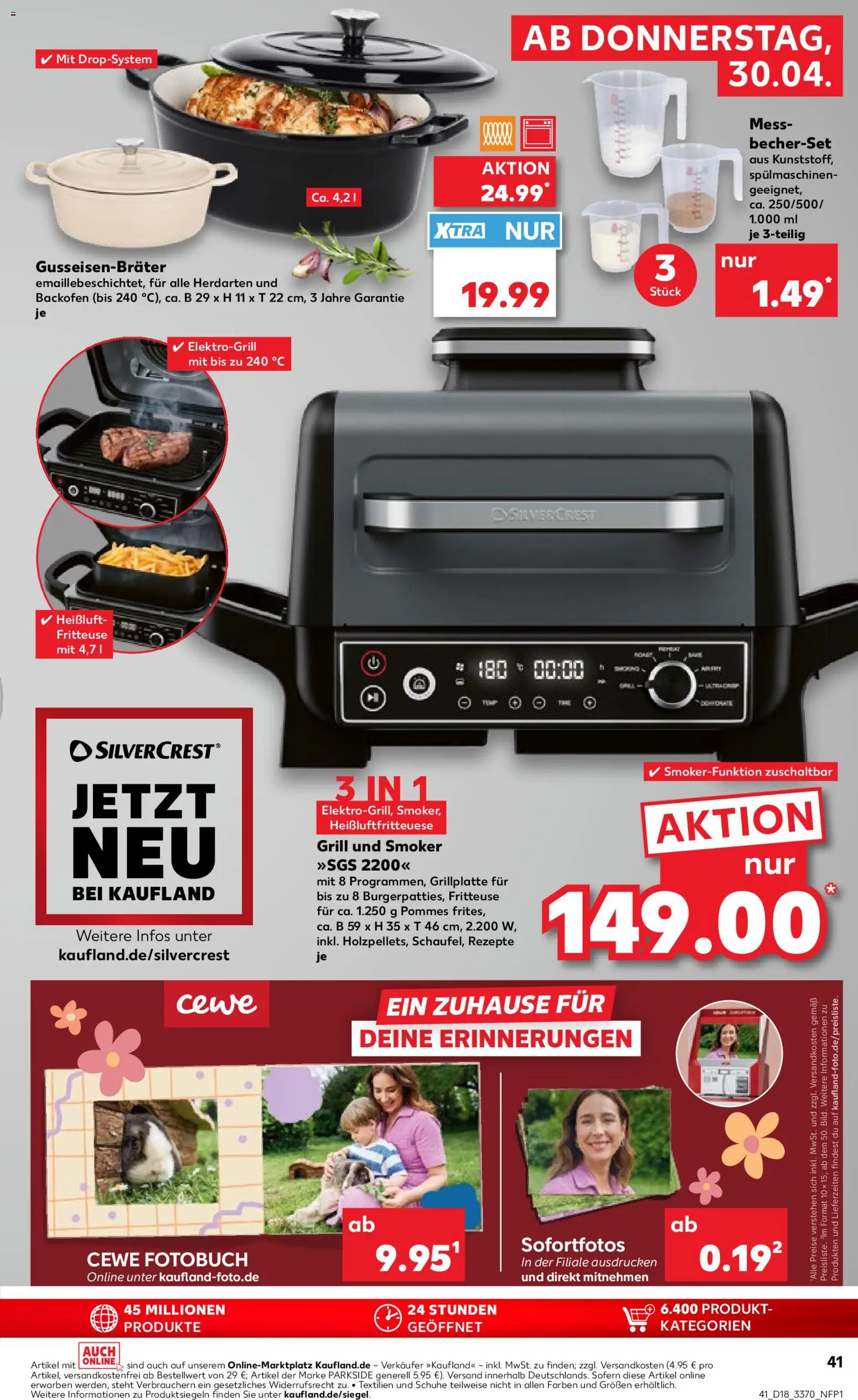 Kaufland Prospekt Rostock	 – gültig ab 30.04.2026 | Seite: 41 | Produkte: Grill, Pommes, Backofen, Fritteuse