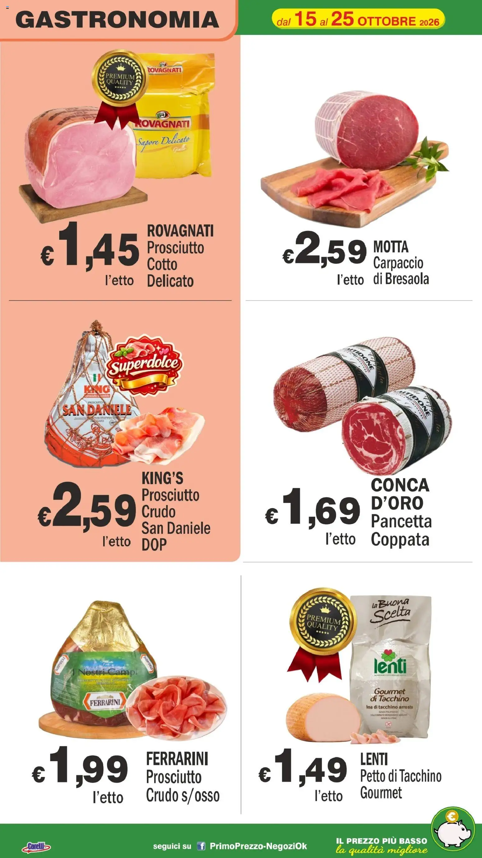 Volantino Primo Prezzo del 15/10/2026 | Pagina: 44