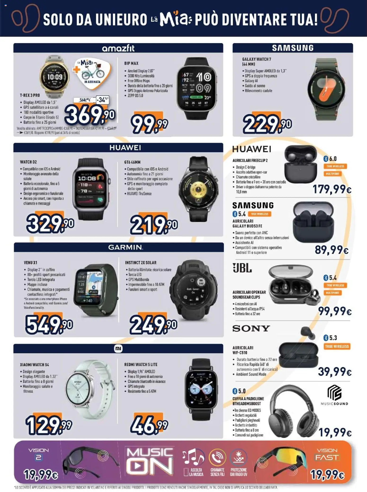 Volantino Unieuro del 29.05.2026 | Pagina: 10 | Prodotti: Xiaomi, Torcia, Smartphone, Samsung