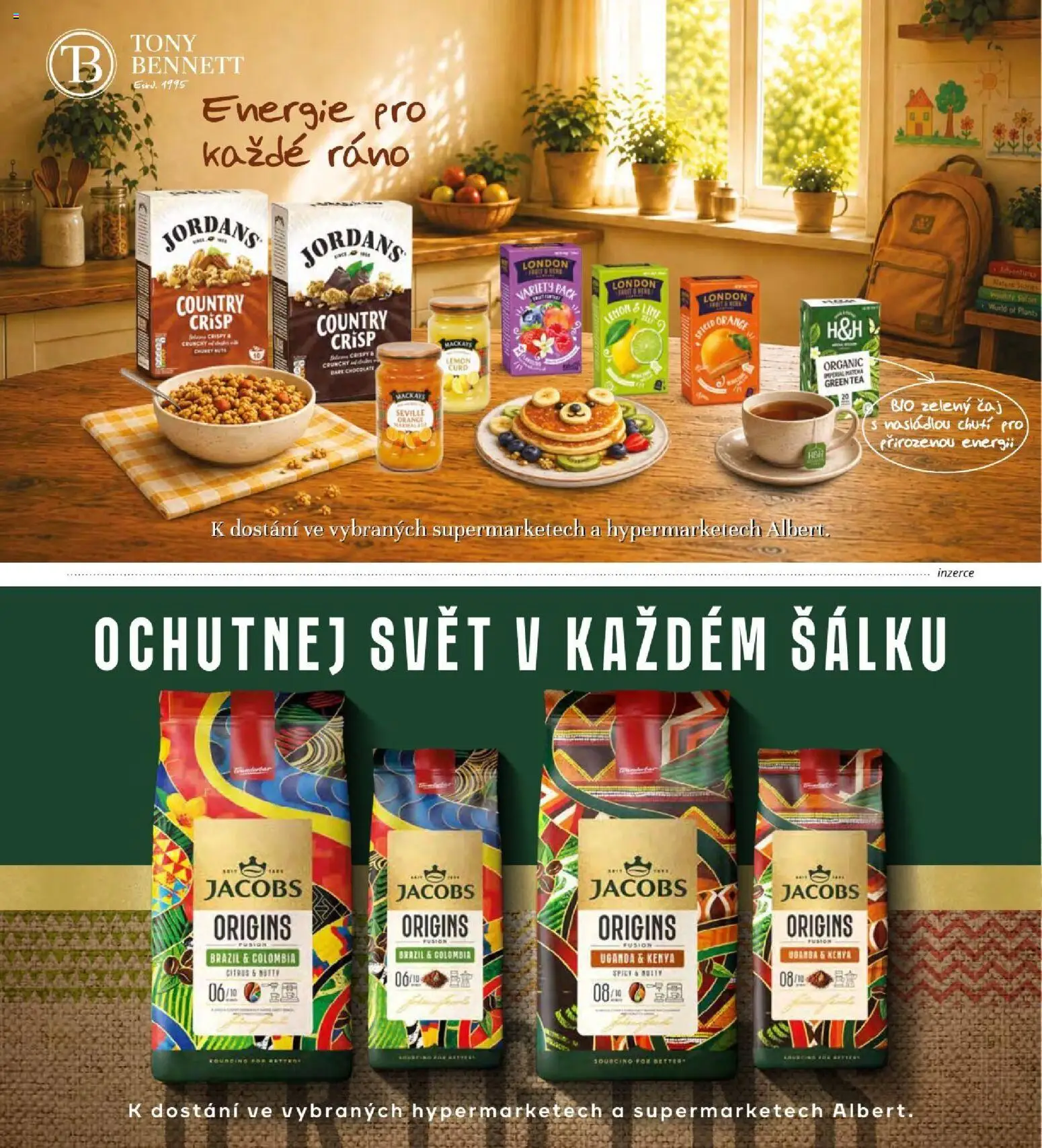 Albert magazín od 01.09.2026 | Strana: 55 | Produkty: Čaj, Zelený čaj, Matcha, Jacobs