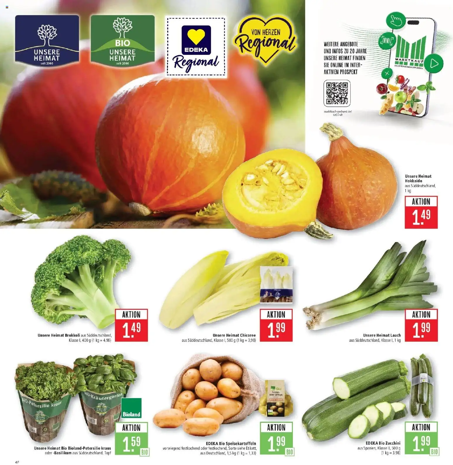 Marktkauf Prospekt Böblingen (ab 07.09.2026) » Angebote online | Seite: 8 | Produkte: Kartoffeln, Brokkoli, Zucchini, Lauch