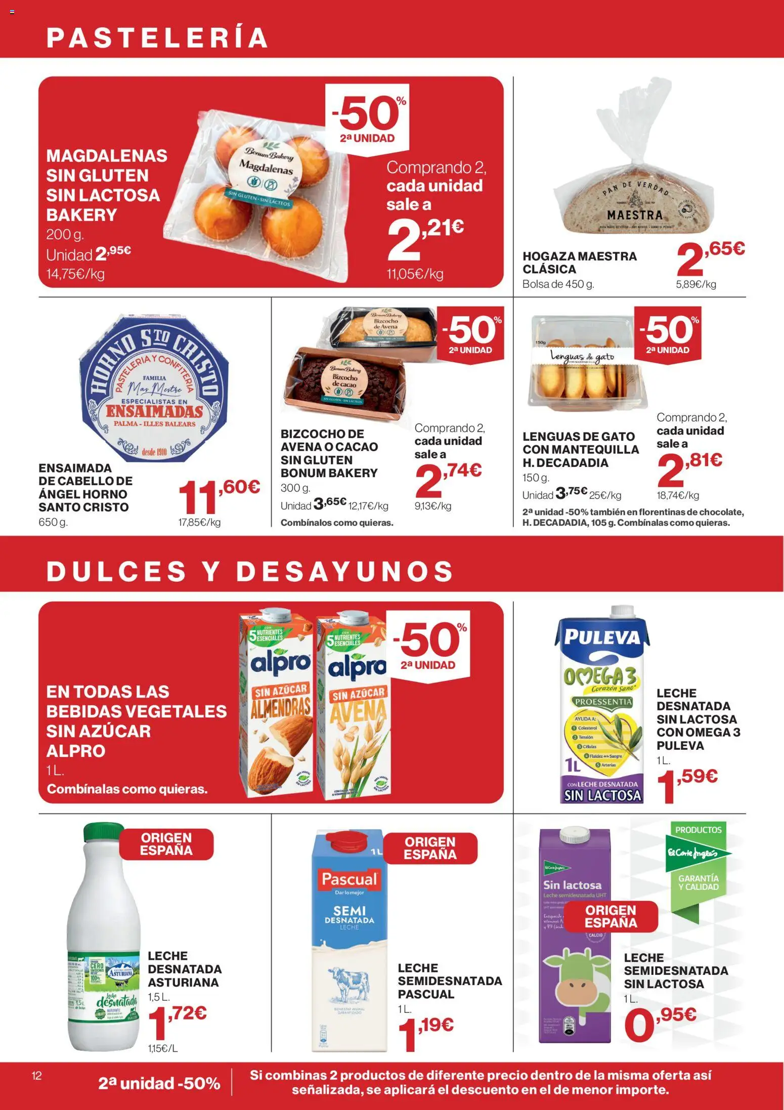 Supercor Canarias │ válido desde el 10/09/2026 | Página: 12 | Productos: Leche desnatada, Leche semidesnatada, Magdalenas, Azúcar