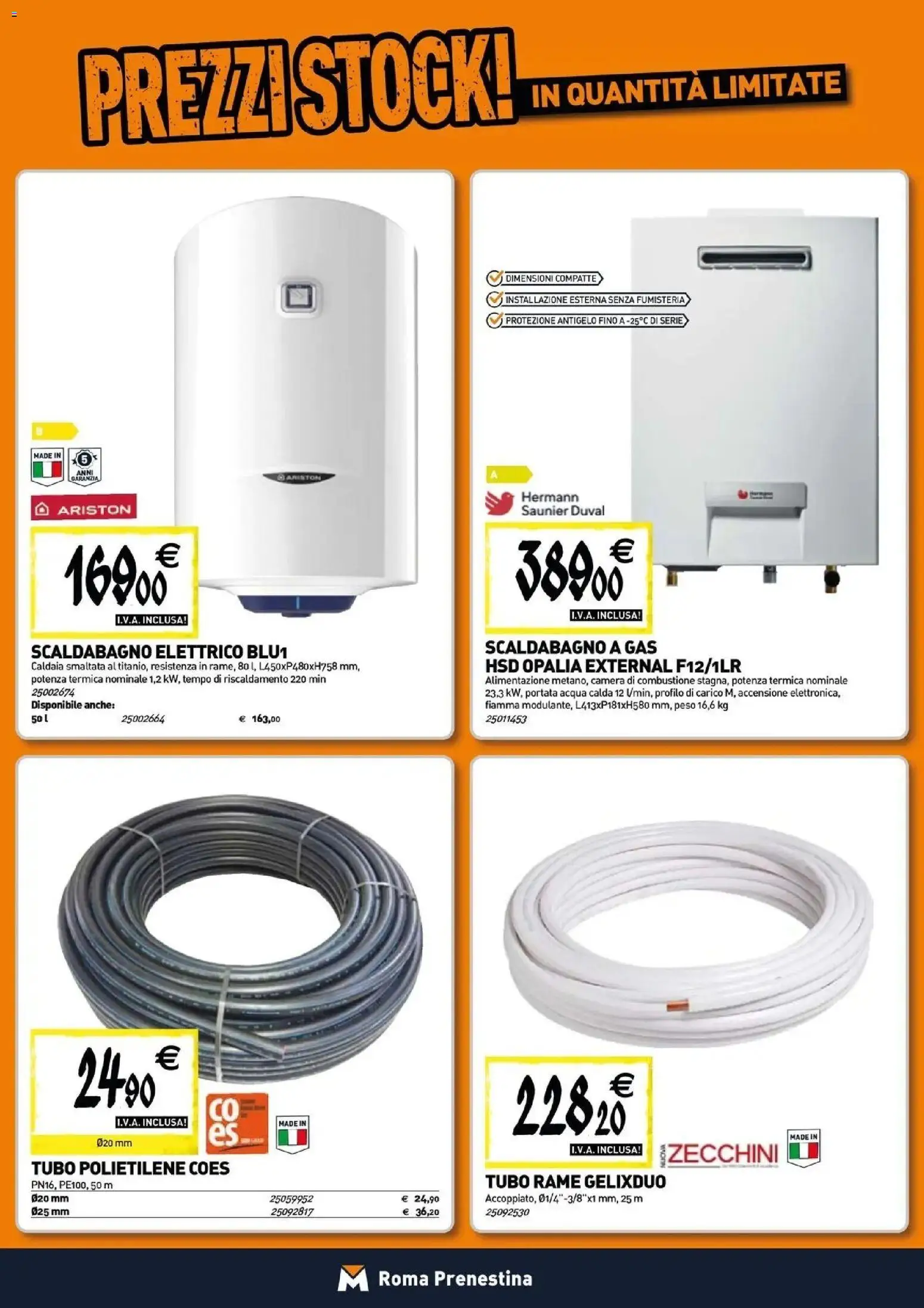 Volantino TECNOMAT del 12.03.2026 | Pagina: 7 | Prodotti: Scaldabagno, Caldaia, Acqua, Tubo