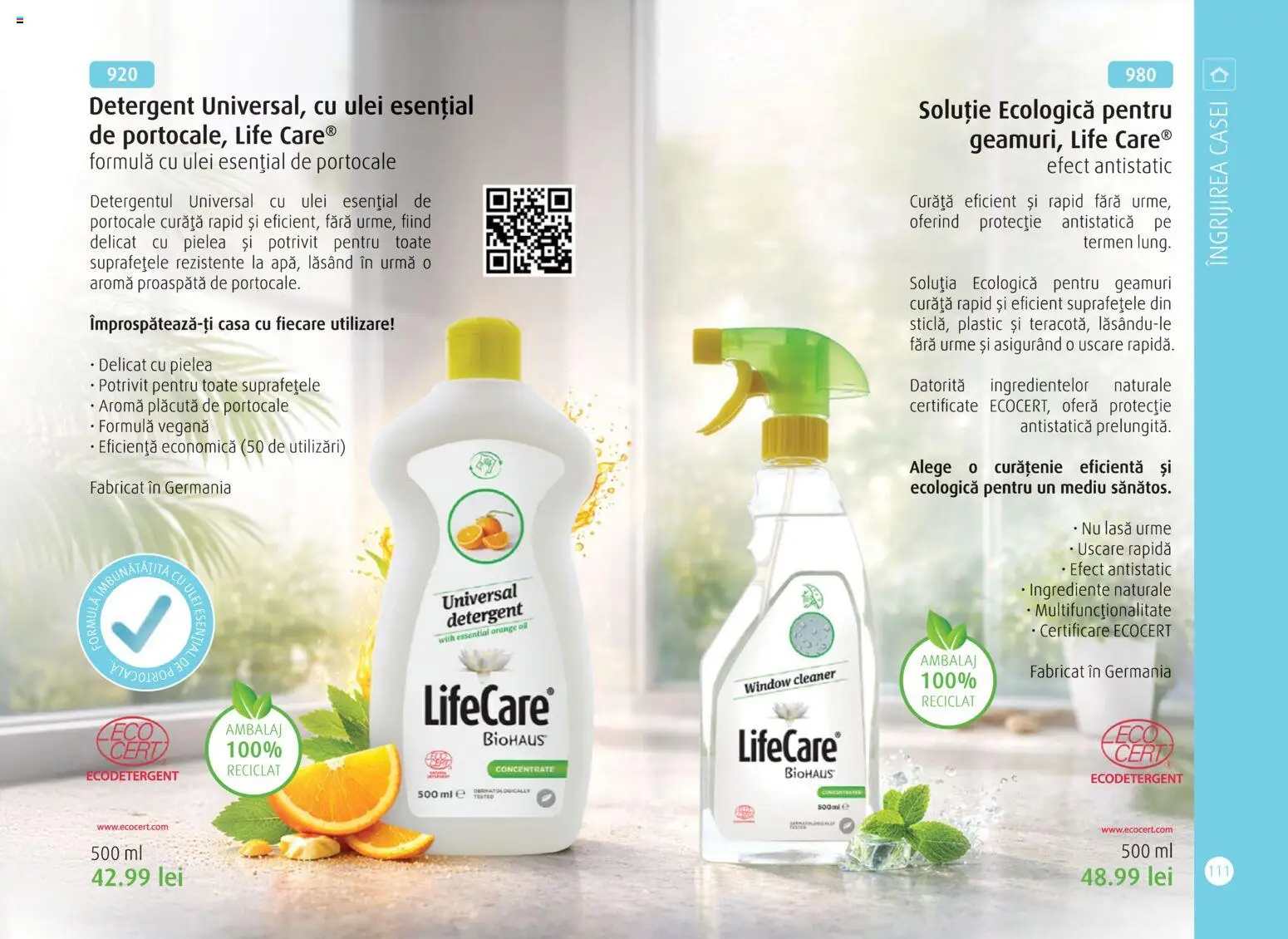 Noul catalog Life Care – valabil de la 01.04.2026 | Pagină: 113 | Produse: Ulei, Portocale, Detergent
