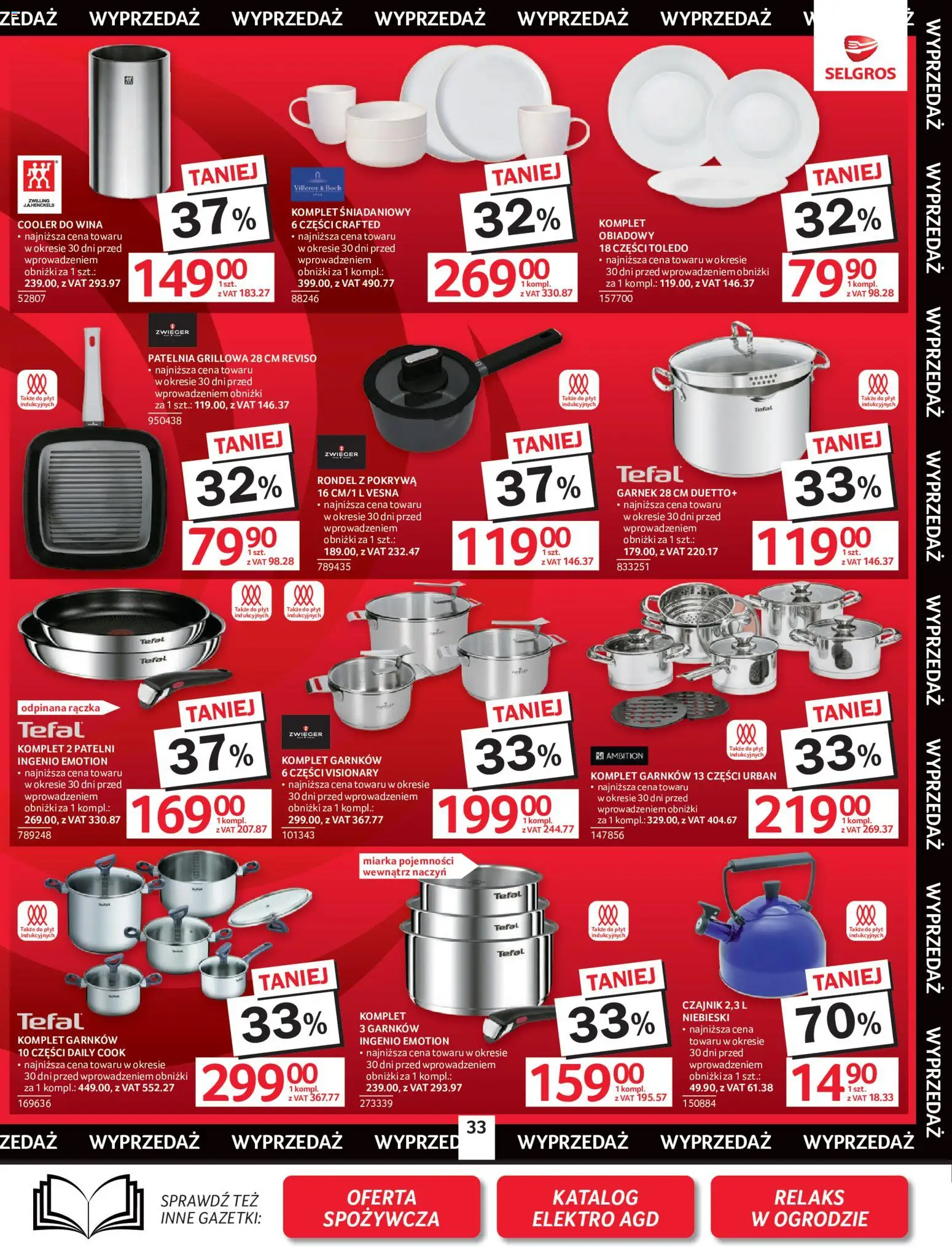 Selgros cash&carry gazetka - Oferta przemysłowa od 07.05.2026 | Strona: 35 | Produkty: Czajnik, Garnek, Komplet garnków, Patelnia