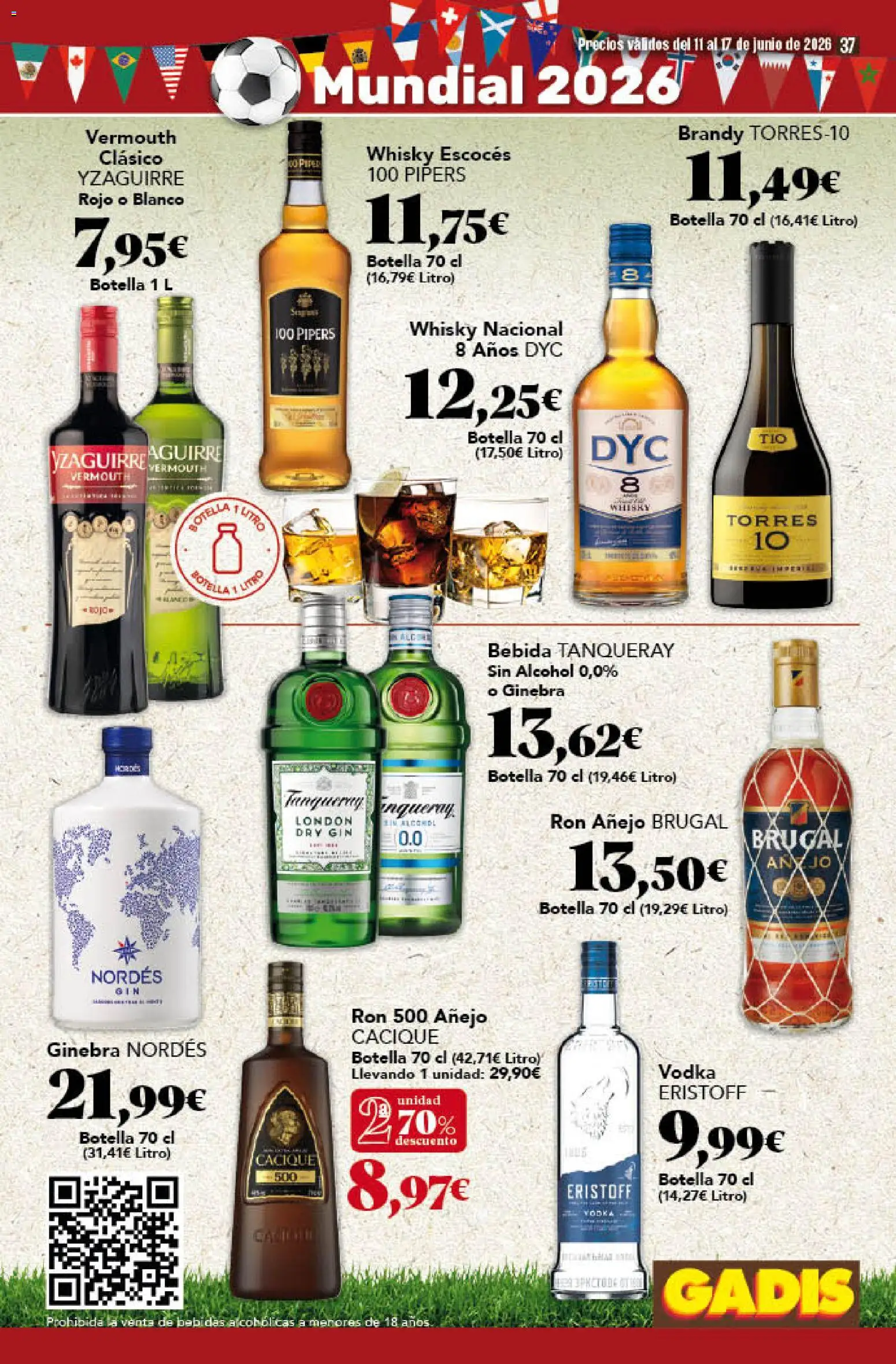 Gadis folleto │ válido desde el 11.06.2026 | Página: 37 | Productos: Ron, Vodka, Whisky, Μαύρο πιπέρι