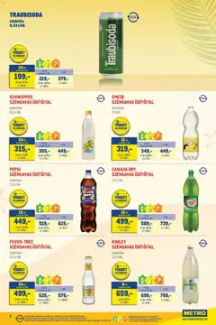 Metro Nyári katalógus 2026/07 - amely érvényes a következő dátumtól: 2026.07.01. | Oldal: 7 | Termékek: Tonic, Lime, Gyümölcslé, Pepsi