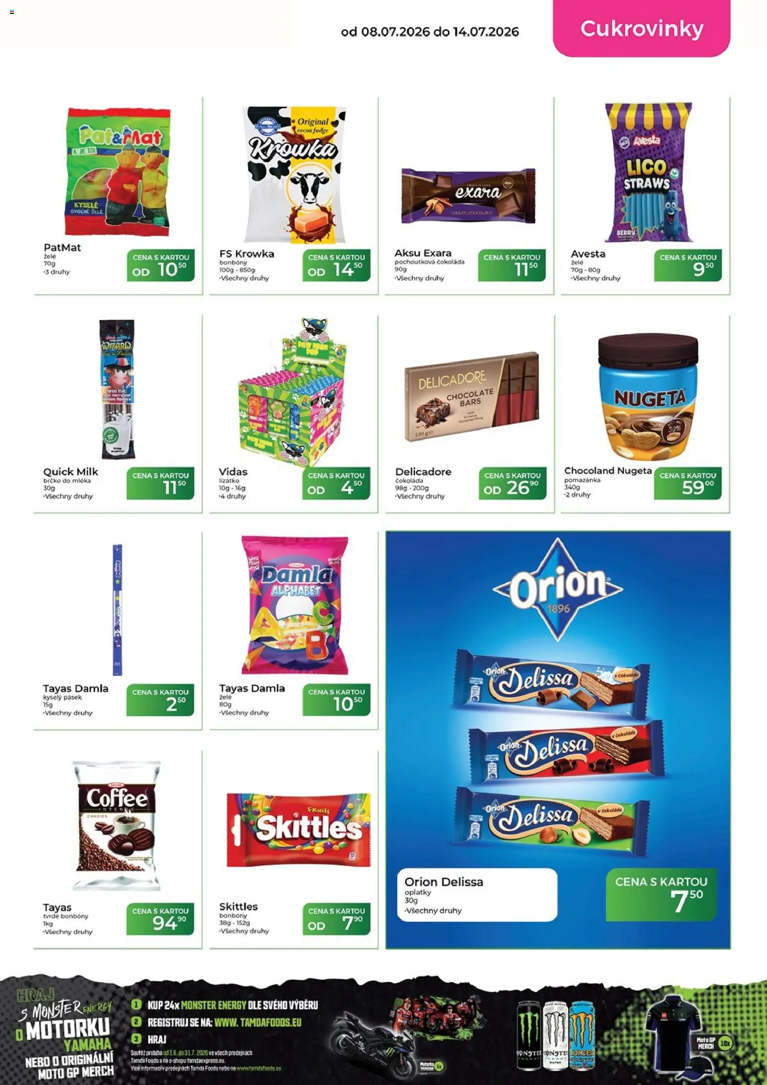 Tamda Foods leták od 08.07.2026 | Strana: 27 | Produkty: Monster, Čokoláda, Nugeta, Oplatky
