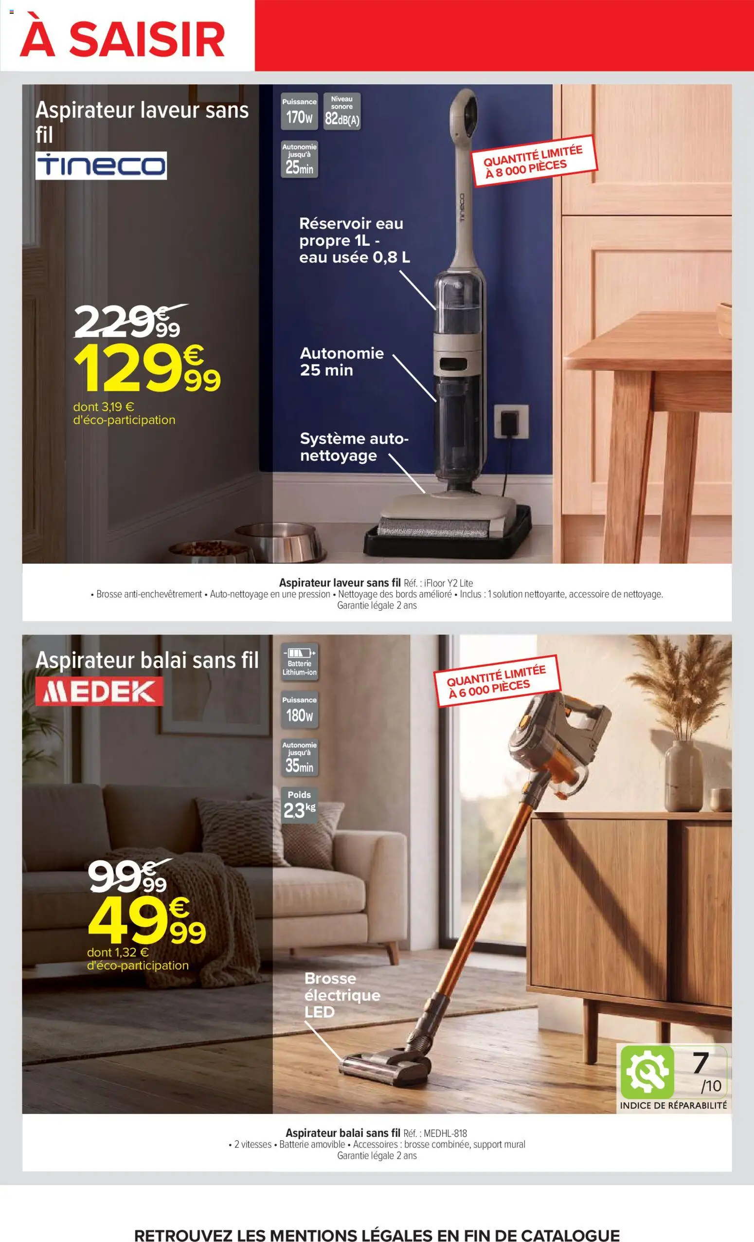 {H1} | Page: 59 | Produits: Poids, Aspirateur balai sans fil, Brosse, Batterie