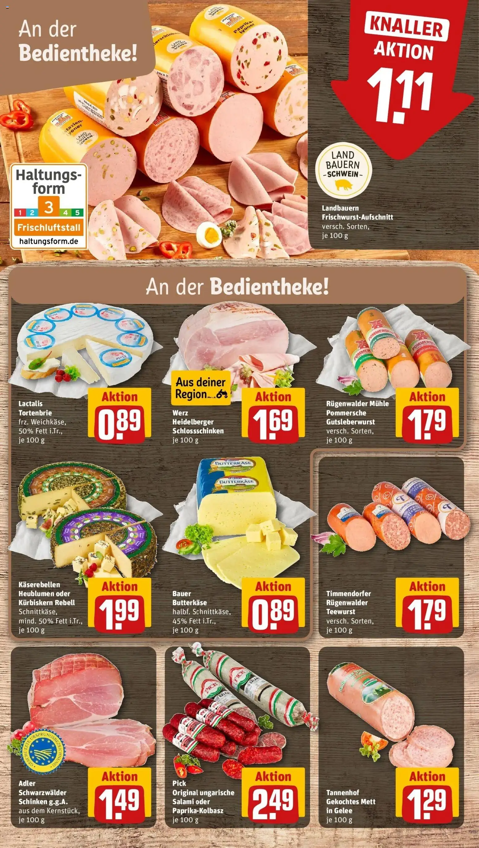 REWE Prospekt ab 19.10.2026 zum Blättern » Angebote | Seite: 12 | Produkte: Mühle, Salami, Schinken