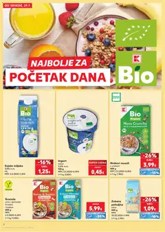 Kaufland HR Split-Ravne njive - amely érvényes a következő dátumtól: 2026.07.29. | Oldal: 4 | Termékek: Granola, Joghurt, Vegán