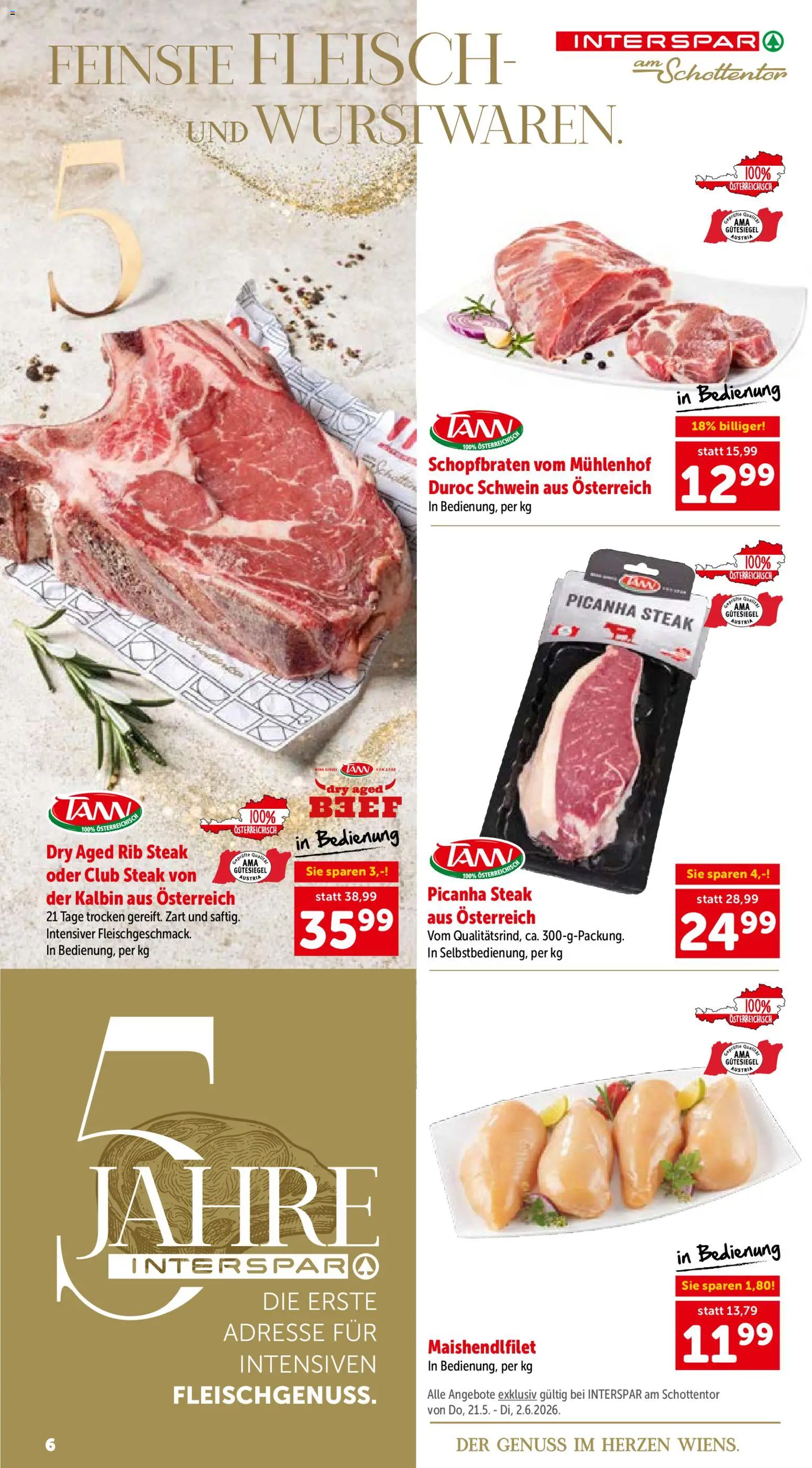 Interspar 5 Jahre am Schottentor gültig ab 21.05.2026 | Seite: 6