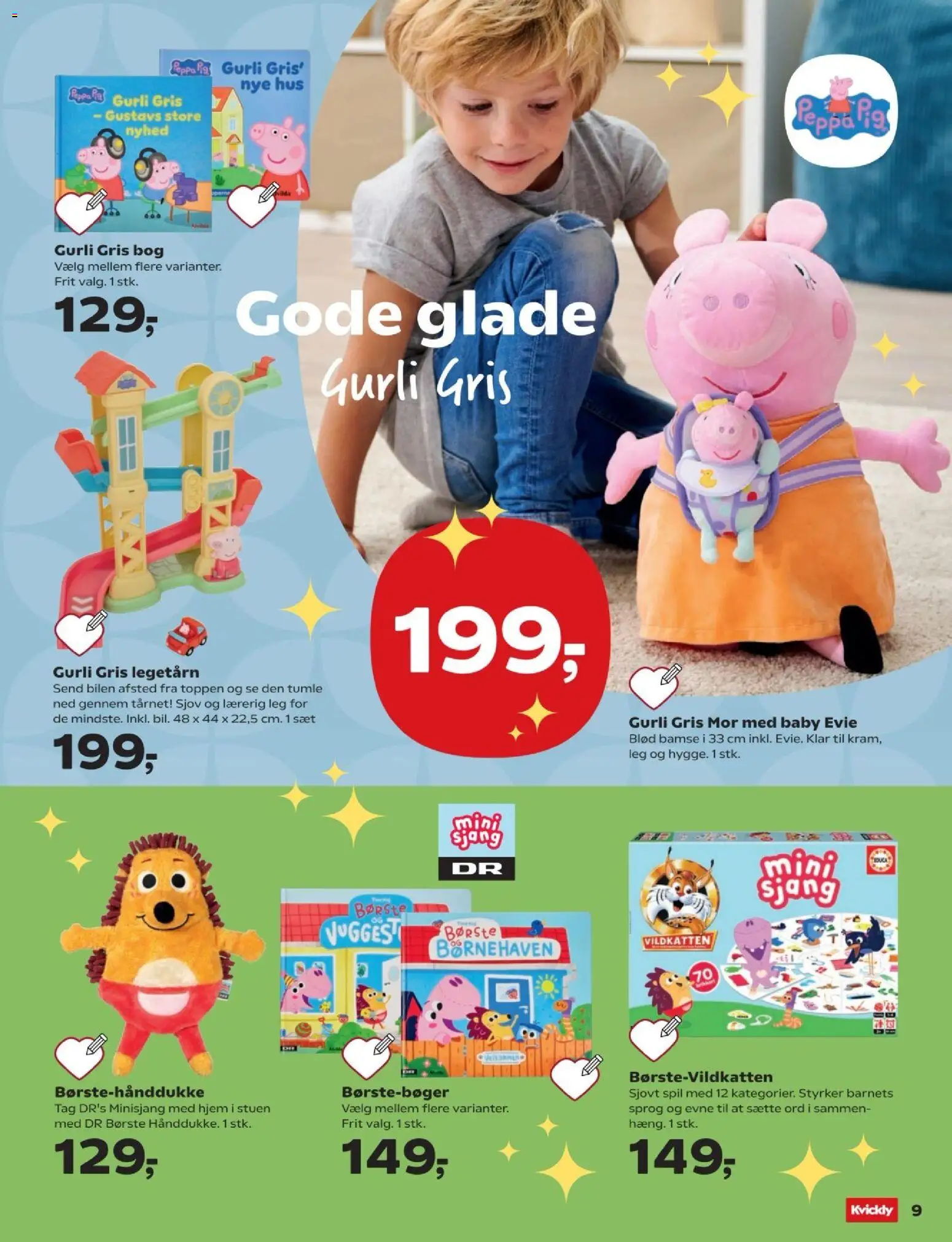 Kvickly tilbudsavis – gyldig fra 09/10/2026 | Side: 9 | Produkter: Børste, Spil