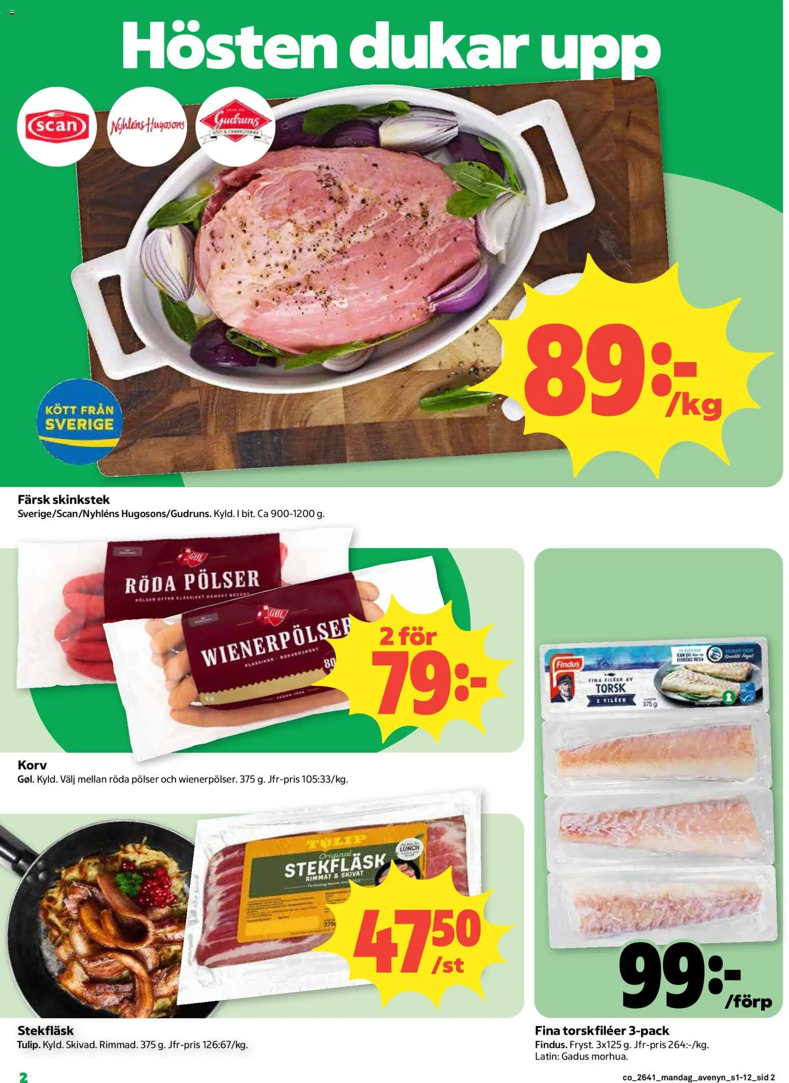 Coop reklamblad aktuell från 05/10/2026 | Sida: 2 | Produkter: Korv, Kött