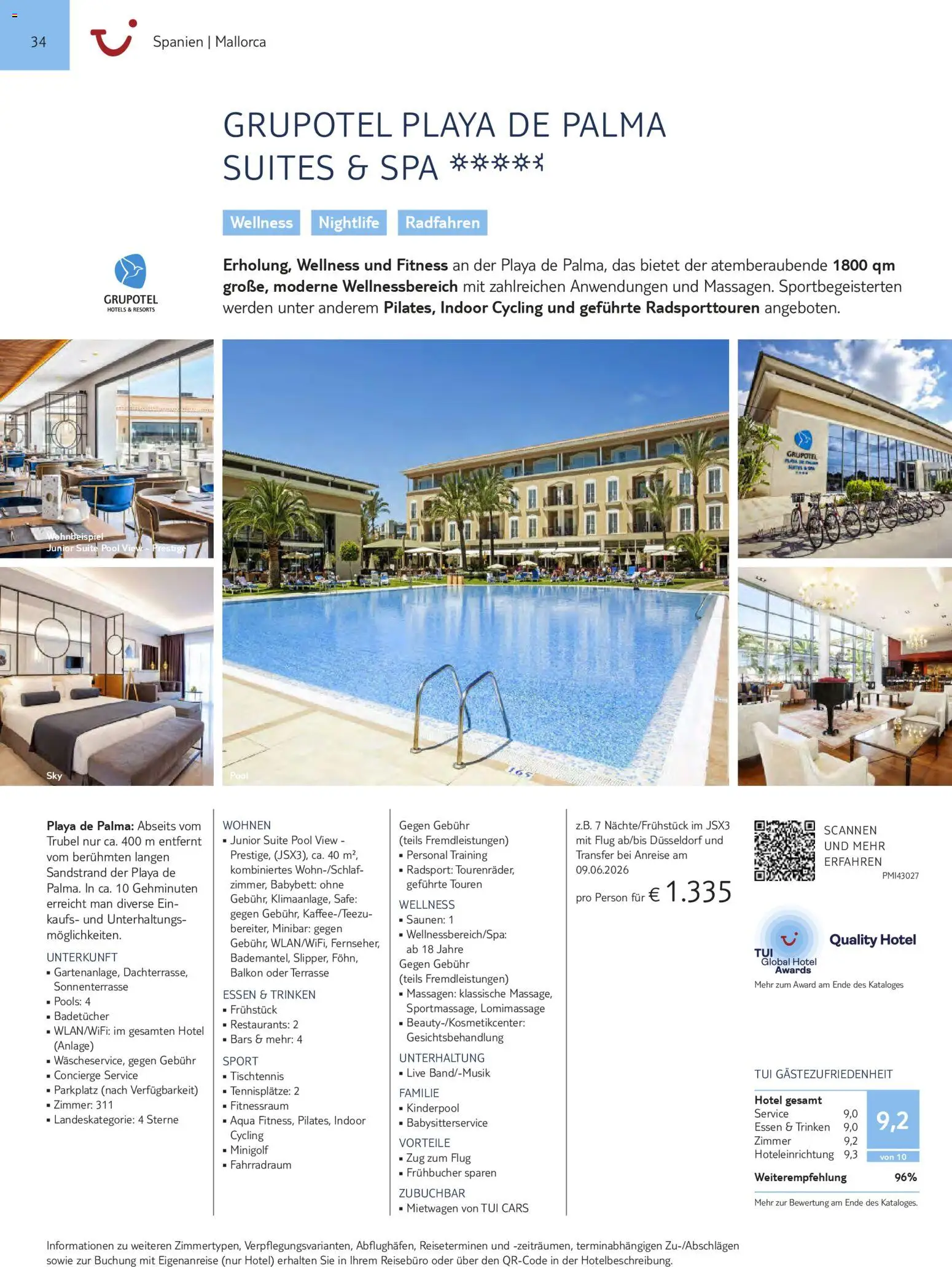 TUI Prospekt Südeuropa & Nordafrika 2026/27 – gültig ab 03.03.2026 | Seite: 34 | Produkte: Babybett