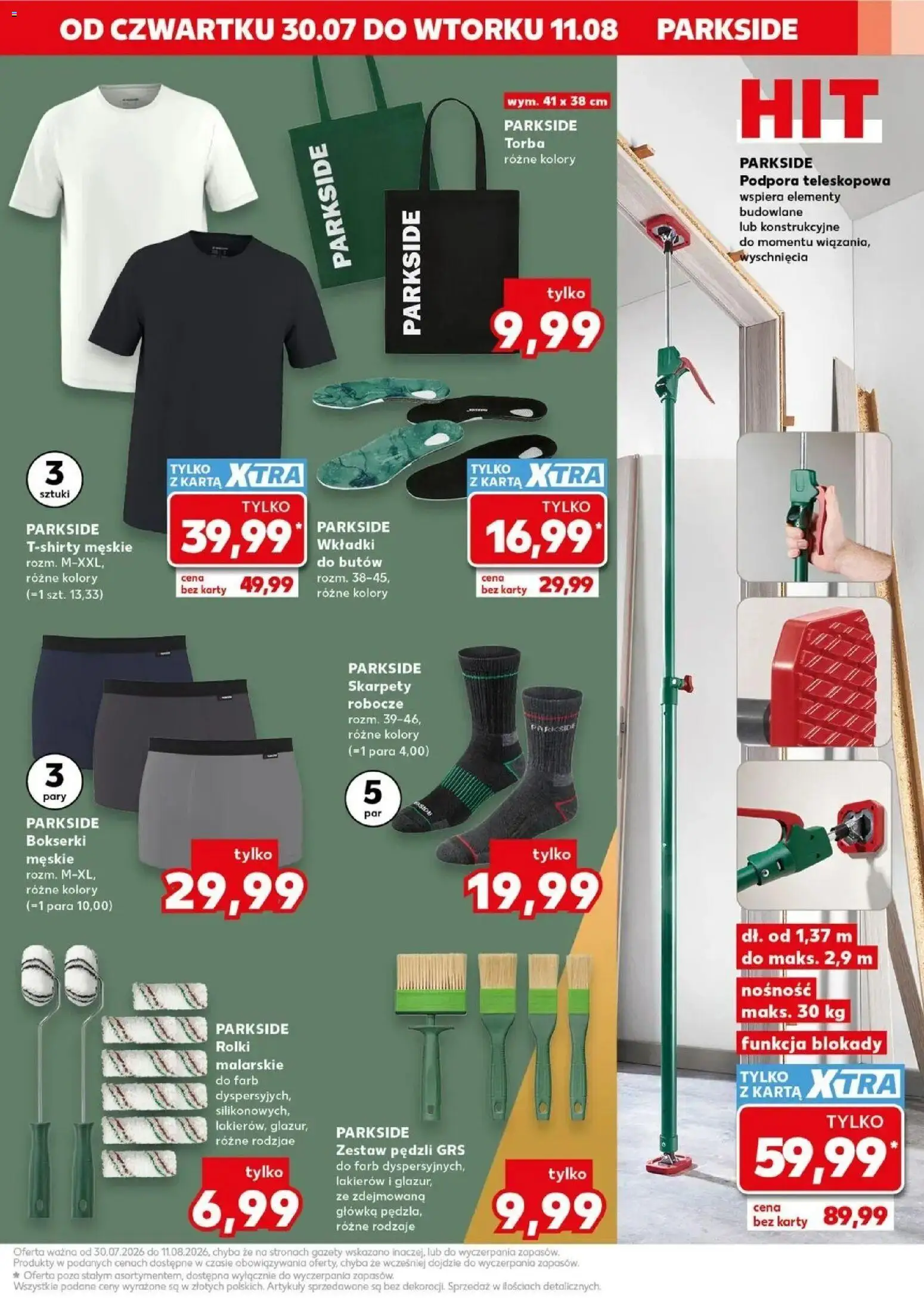 Kaufland gazetka - Złap Okazje od 30.07.2026 | Strona: 11 | Produkty: Wkładki do butów, Skarpety, Bokserki, Gazety