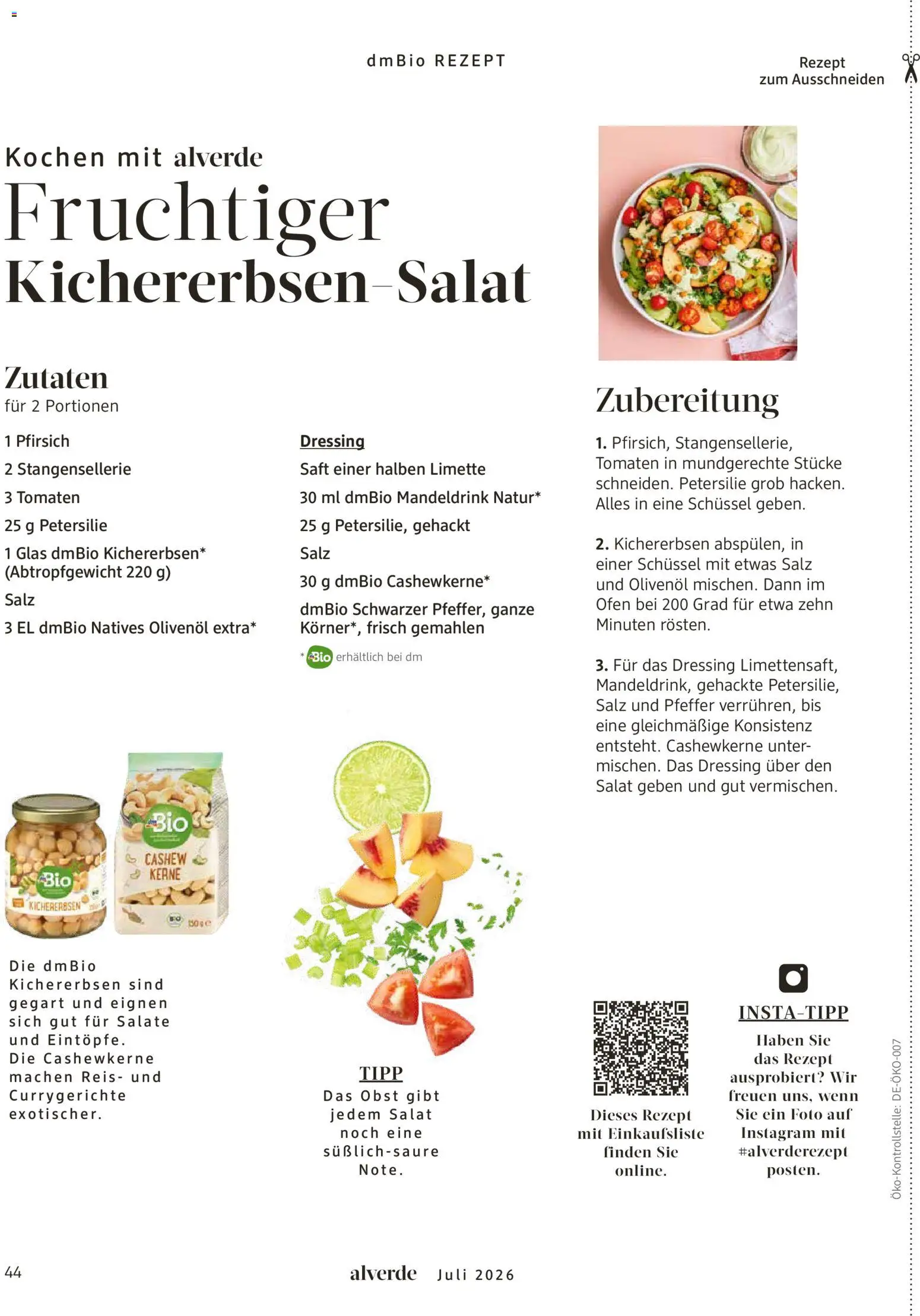 dm drogerie Prospekt – gültig ab 01.07.2026 | Seite: 44 | Produkte: Ofen, Tomaten, Pfirsich, Reis