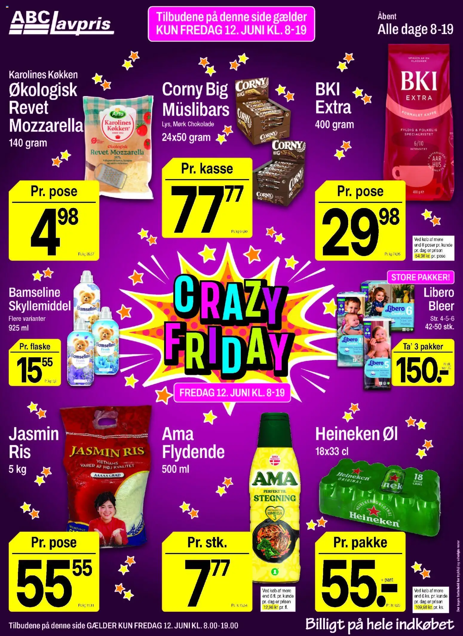 Abc Lavpris tilbudsavis – gyldig fra 12/06/2026 | Side: 2 | Produkter: Kaffe, Chokolade, Øl, Ris