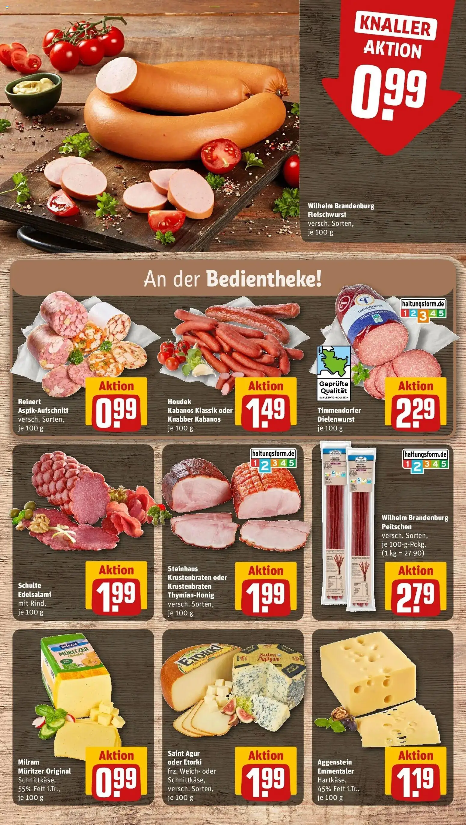 REWE Prospekt ab 17.08.2026 zum Blättern » Angebote | Seite: 14 | Produkte: Krustenbraten, Milram