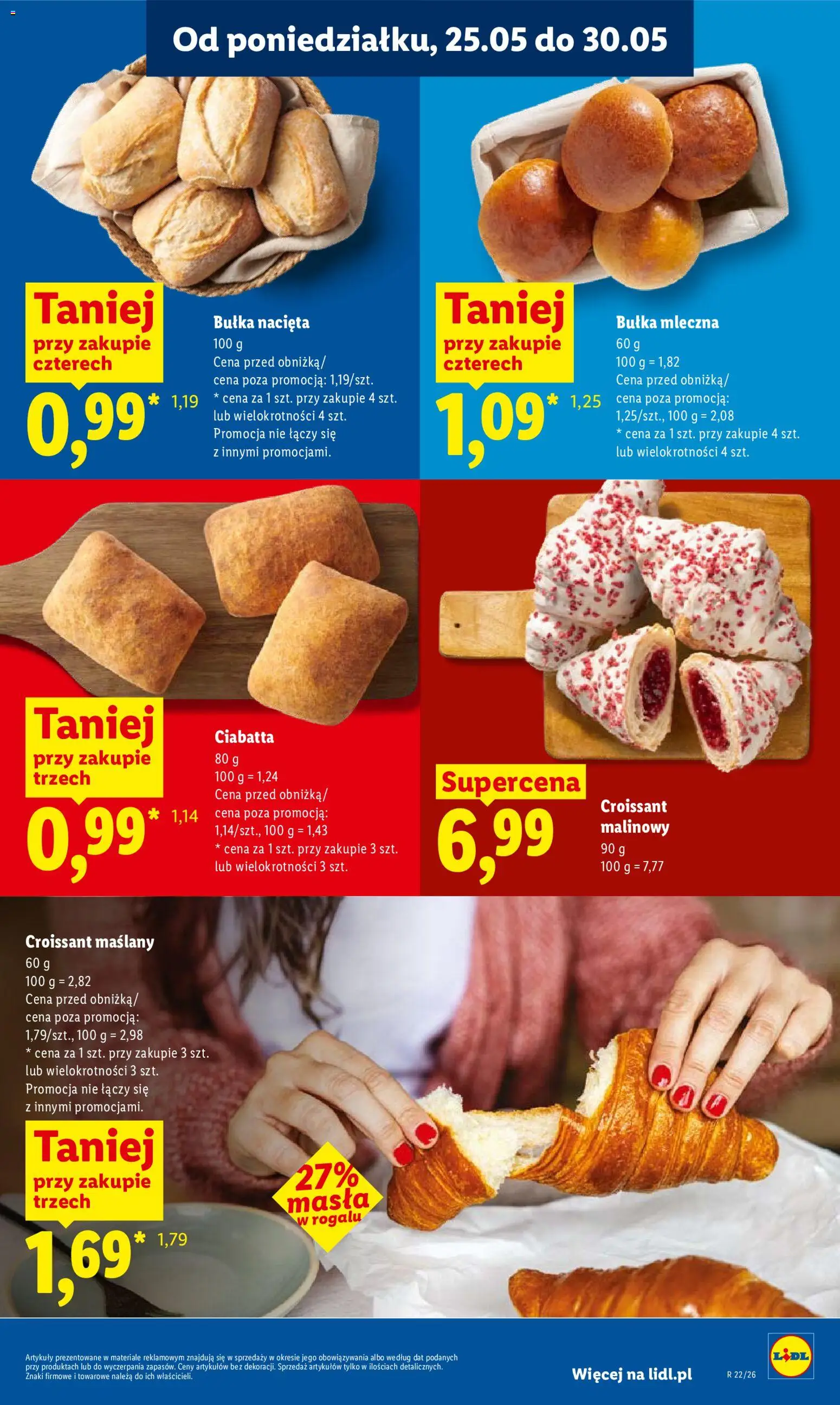 Lidl gazetka od 25.05.2026 | Strona: 47 | Produkty: Bułka, Ciabatta
