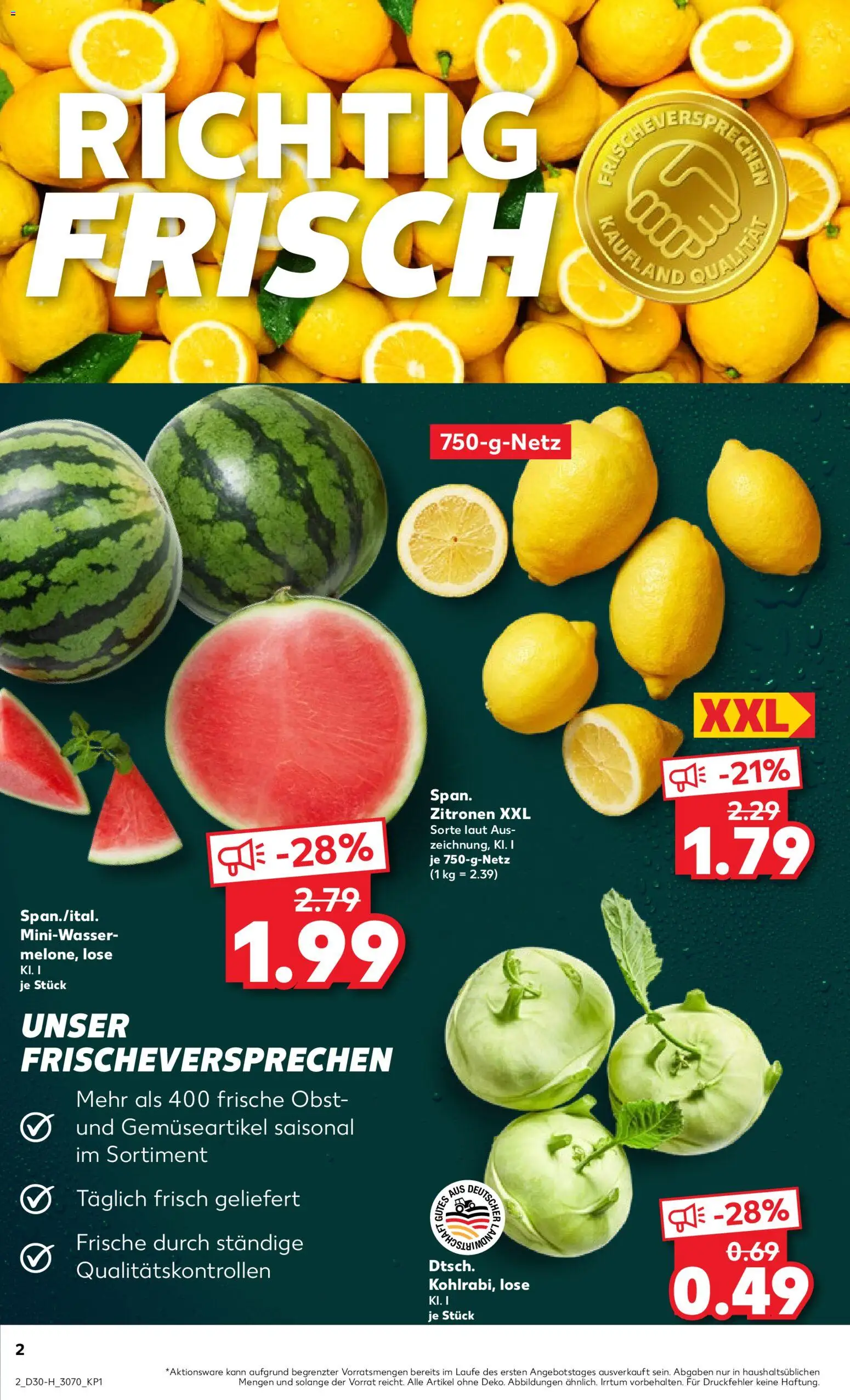 Kaufland Prospekt Leipzig – gültig ab 23.07.2026 | Seite: 2 | Produkte: Obst, Zitronen