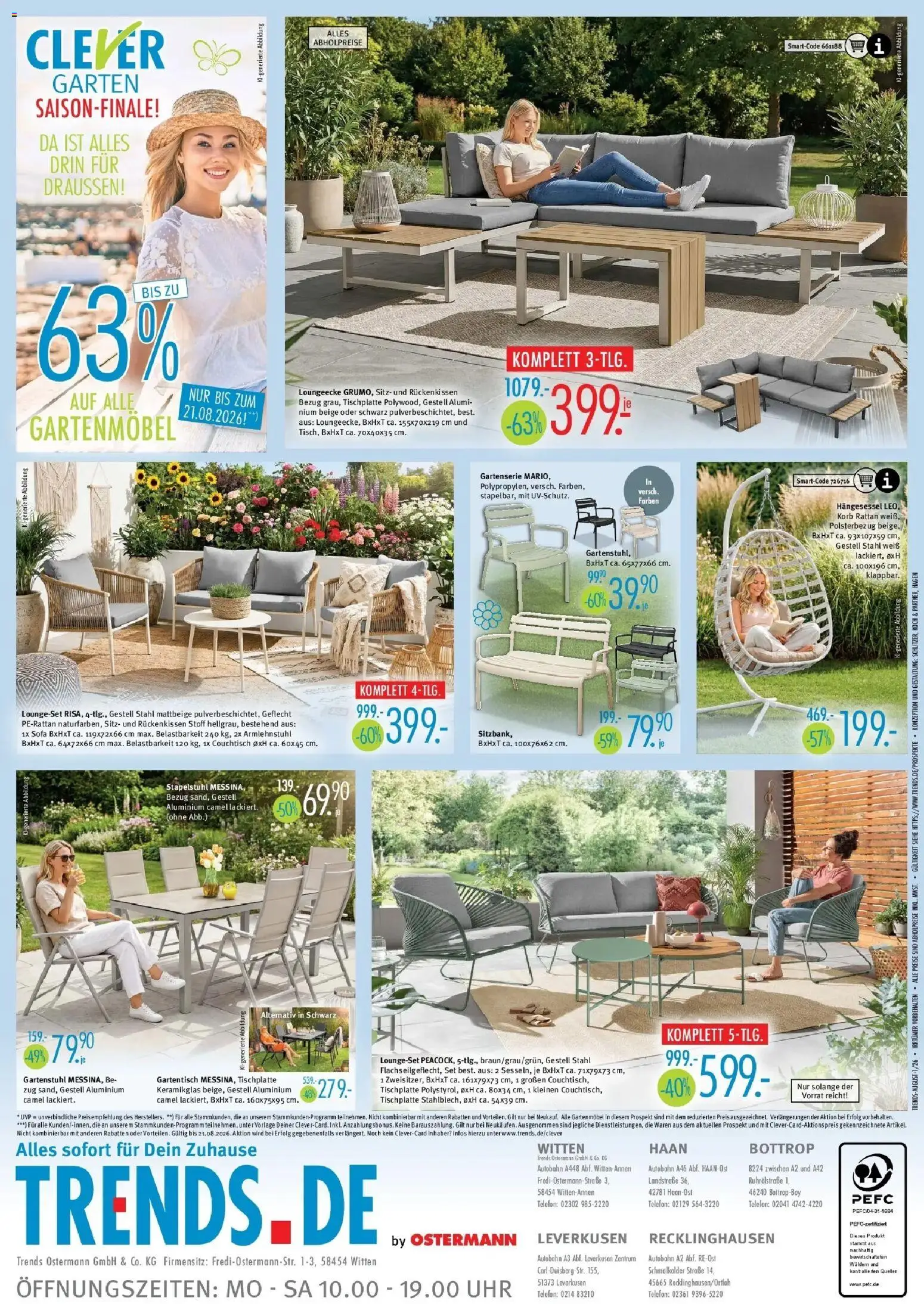 Trends Neue Möbel wirken Wunder (ab 08.08.2026) zum Blättern | Seite: 8 | Produkte: Couchtisch, Gartenmöbel, Korb, Telefon