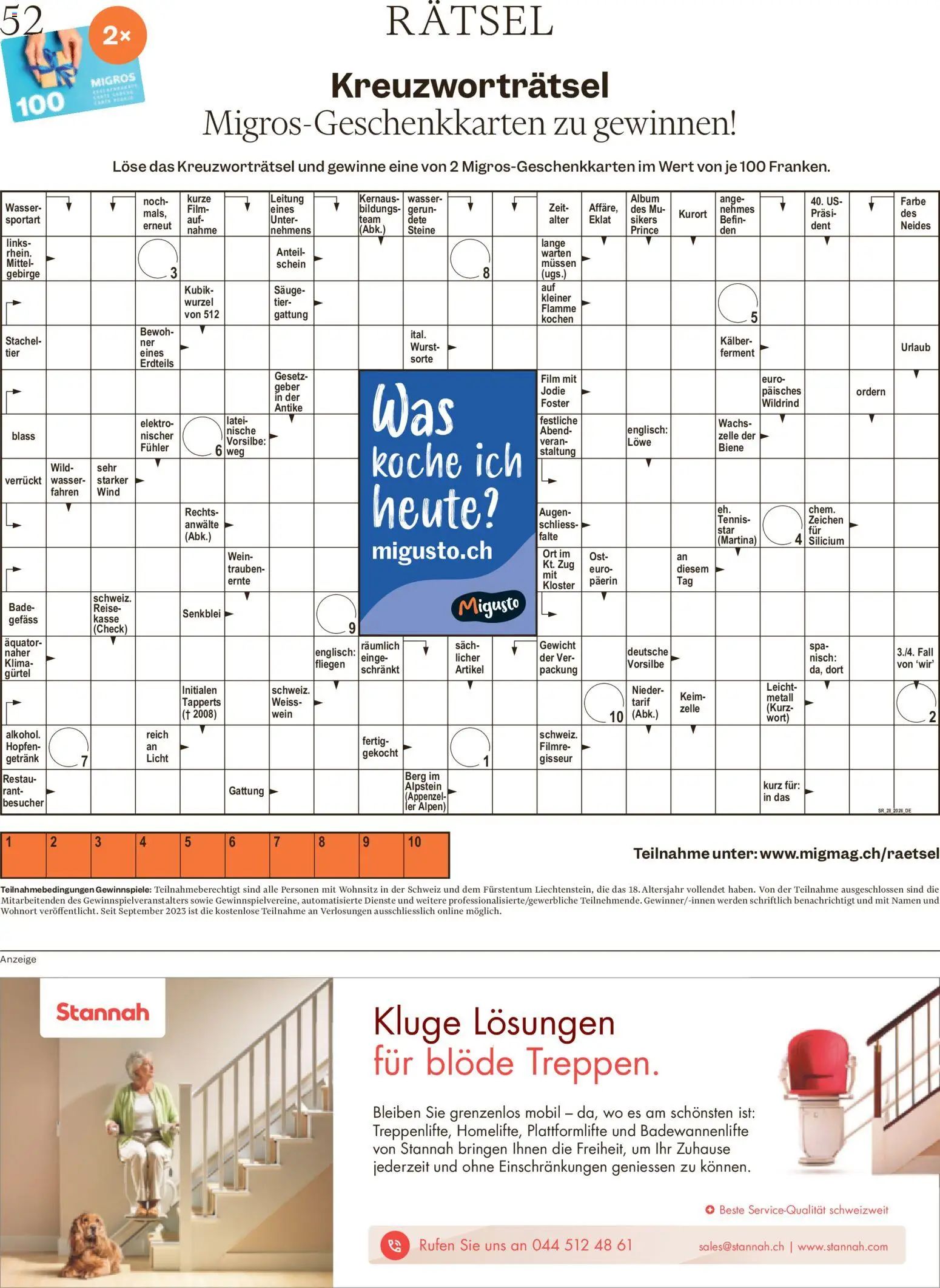 Migros aktionen Magazin – gültig ab 08.07.2026 | Seite: 52