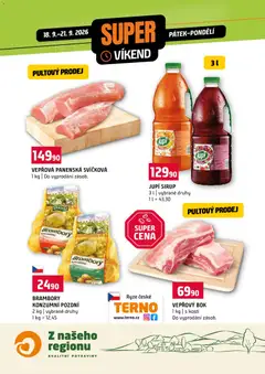 Náhled letáku Terno leták - Super víkend od 18.09.2026