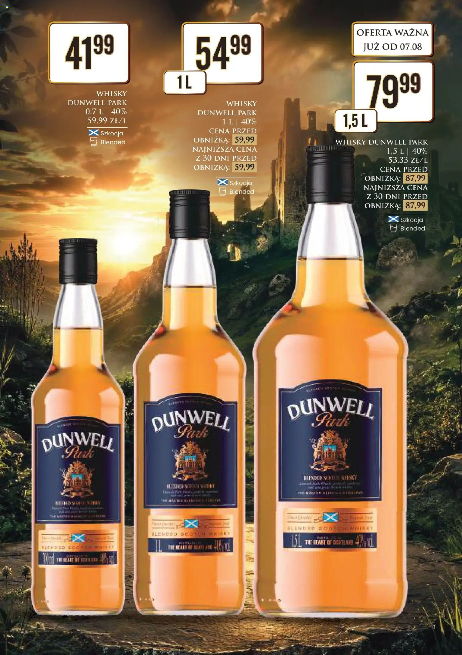 Dino gazetka alkoholowa od 07.08.2026 | Strona: 13 | Produkty: Whisky