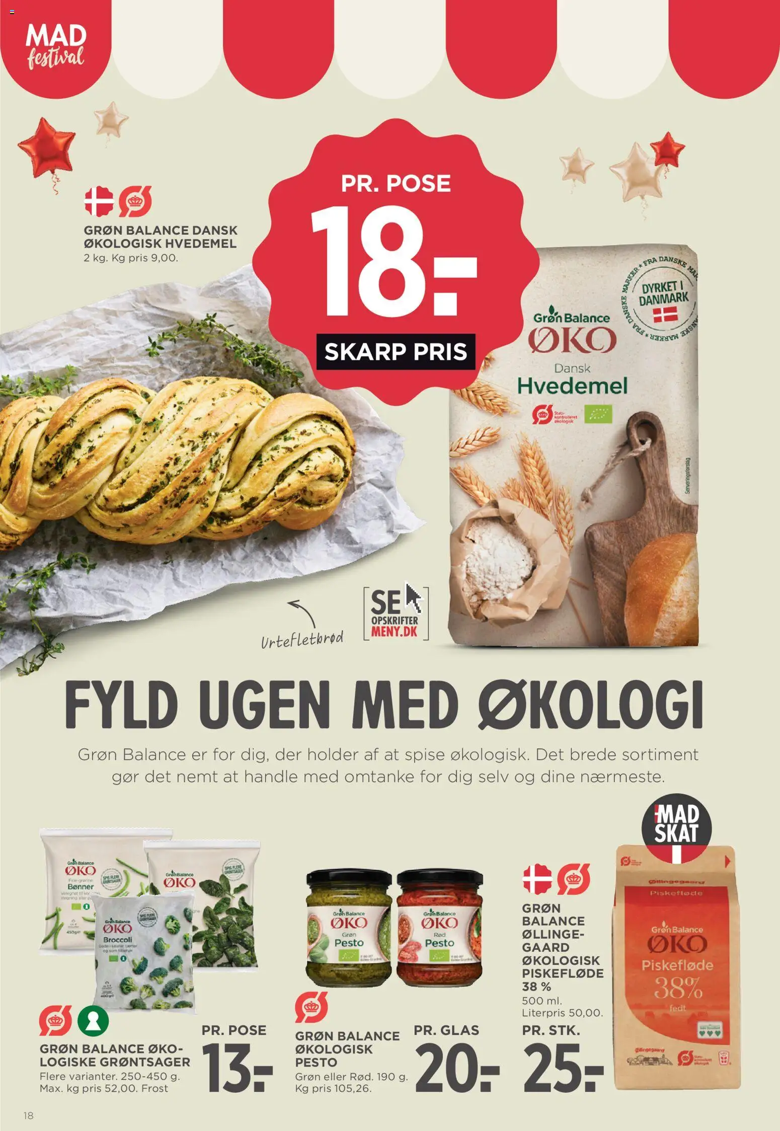 Meny tilbudsavis – gyldig fra 11/09/2026 | Side: 22 | Produkter: Hvedemel, Broccoli, Bønner, Pesto