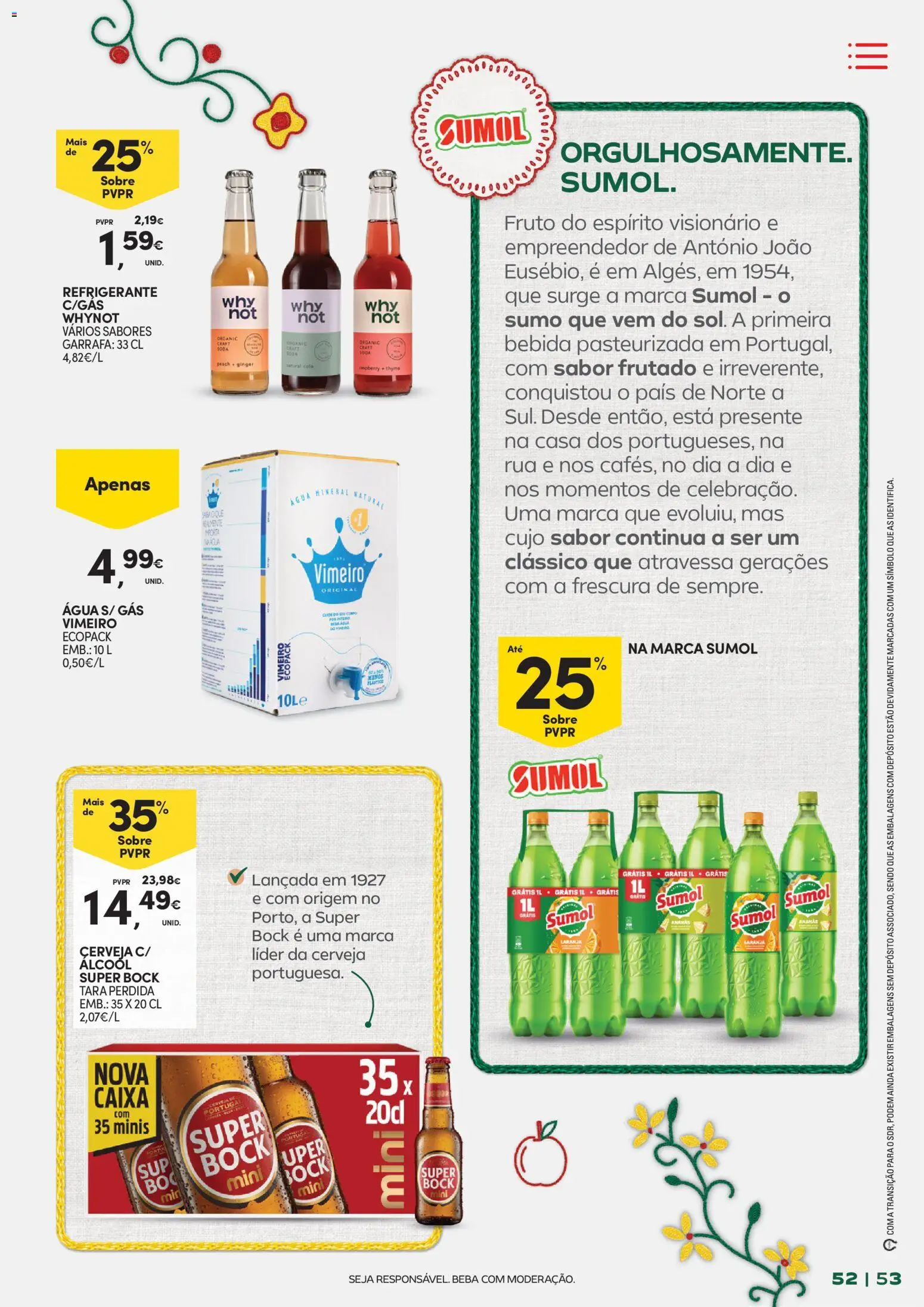 Continente - Frescura de Portugal Direto da origem │ válido de 05.05.2026 | Página: 53 | Produtos: Super bock, Mesa, Caixa, Soda