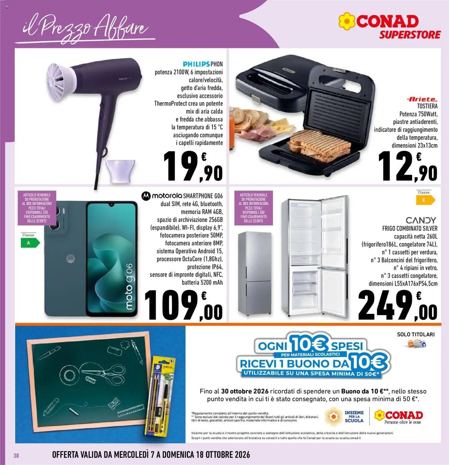 Volantino Conad del 07/10/2026 | Pagina: 30