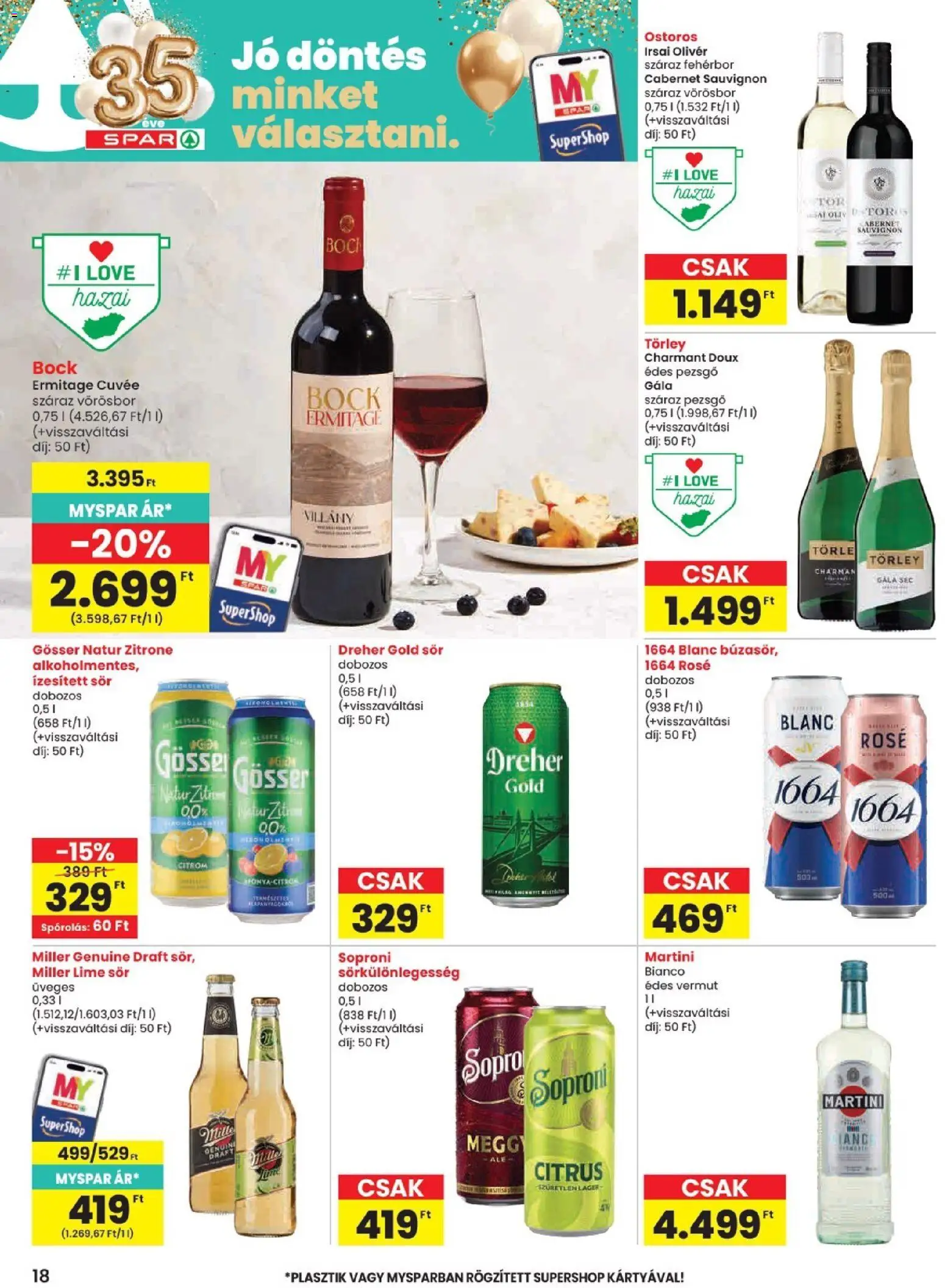 Spar akciós ujság - amely érvényes a következő dátumtól: 2026.09.10. | Oldal: 18