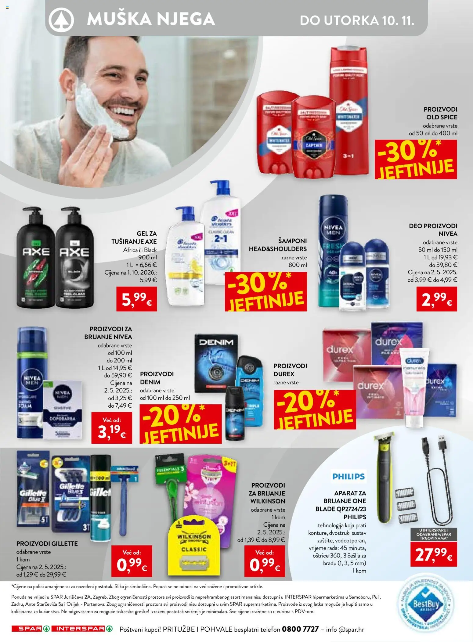 Interspar katalog | vrijedi od 28.10.2026 | Stranica: 17 | Proizvodi: Nivea, Telefon, Old Spice, Axe