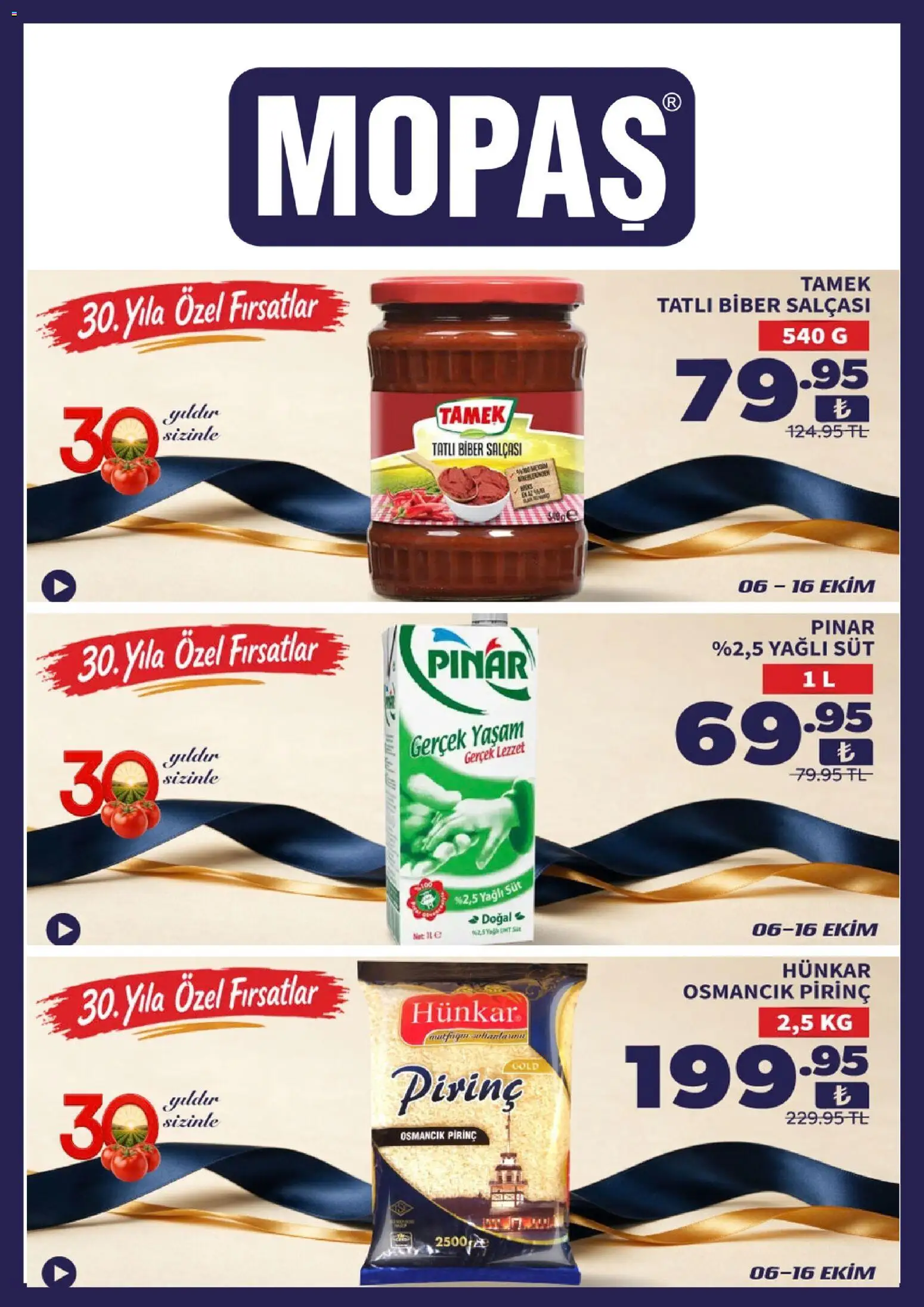 Mopaş Katalog - 06 Ekim 2026 tarihinden itibaren geçerlidir | Sayfa: 5 | Ürünler: Süt, Pirinç, Biber