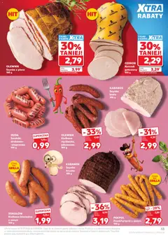 Náhled letáku Kaufland Polsko leták od 30.07.2026 | Strana: 33 | Produkty: Kabanos, Karty