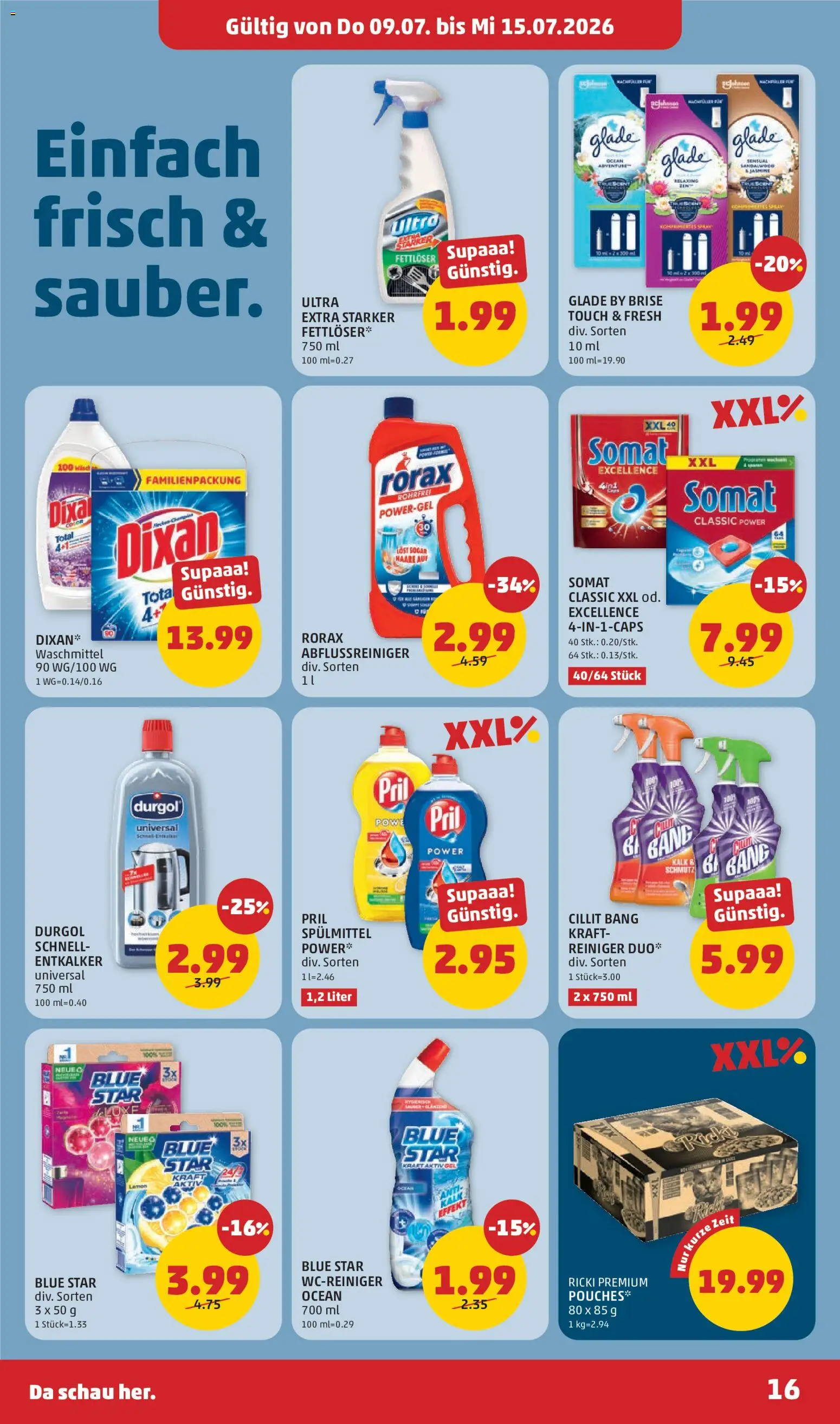 Penny Markt Flugblatt gültig ab 09.07.2026 | Seite: 16 | Produkte: Waschmittel