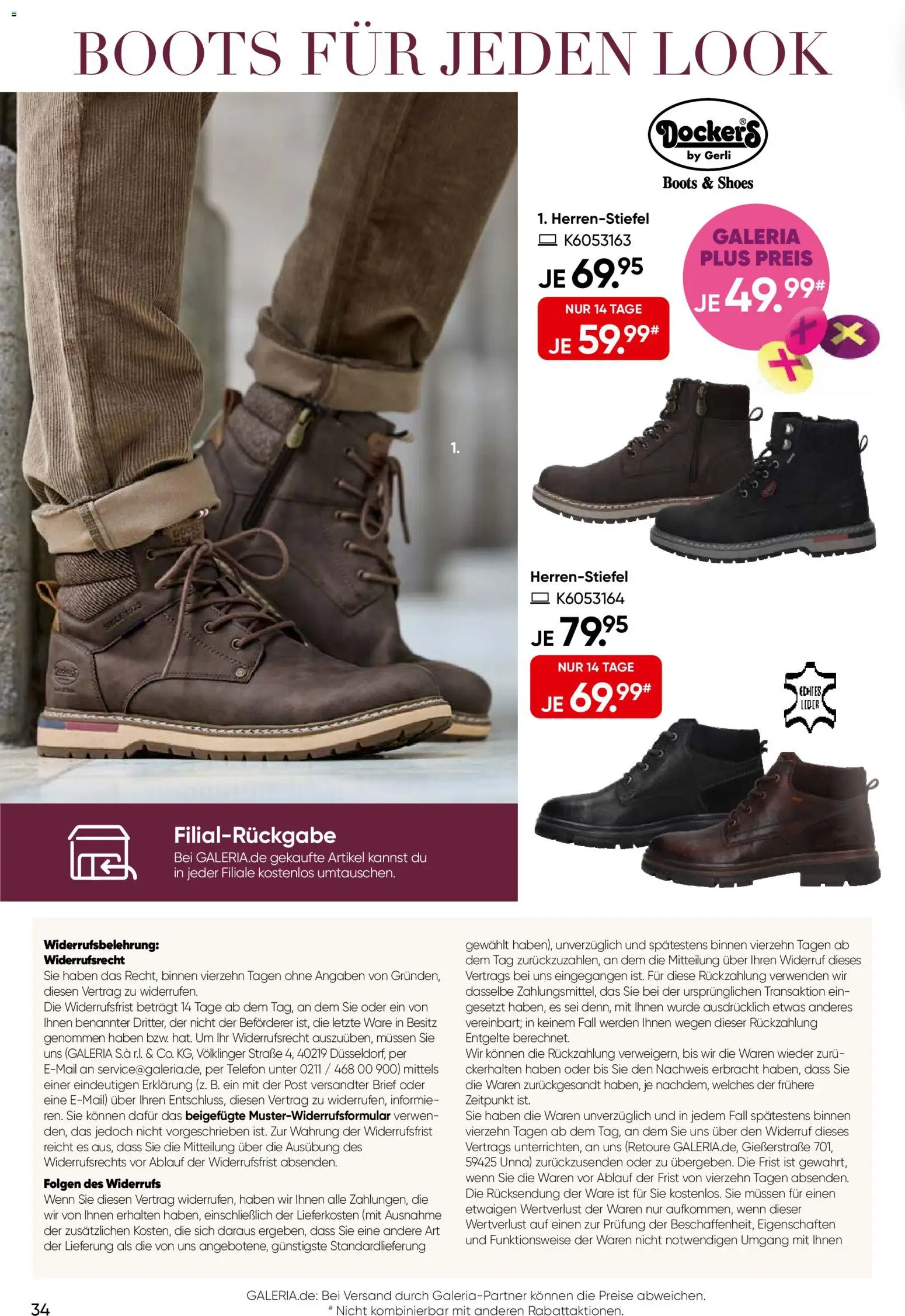 Galeria Karstadt Kaufhof Prospekt – gültig ab 28.09.2026 | Seite: 34