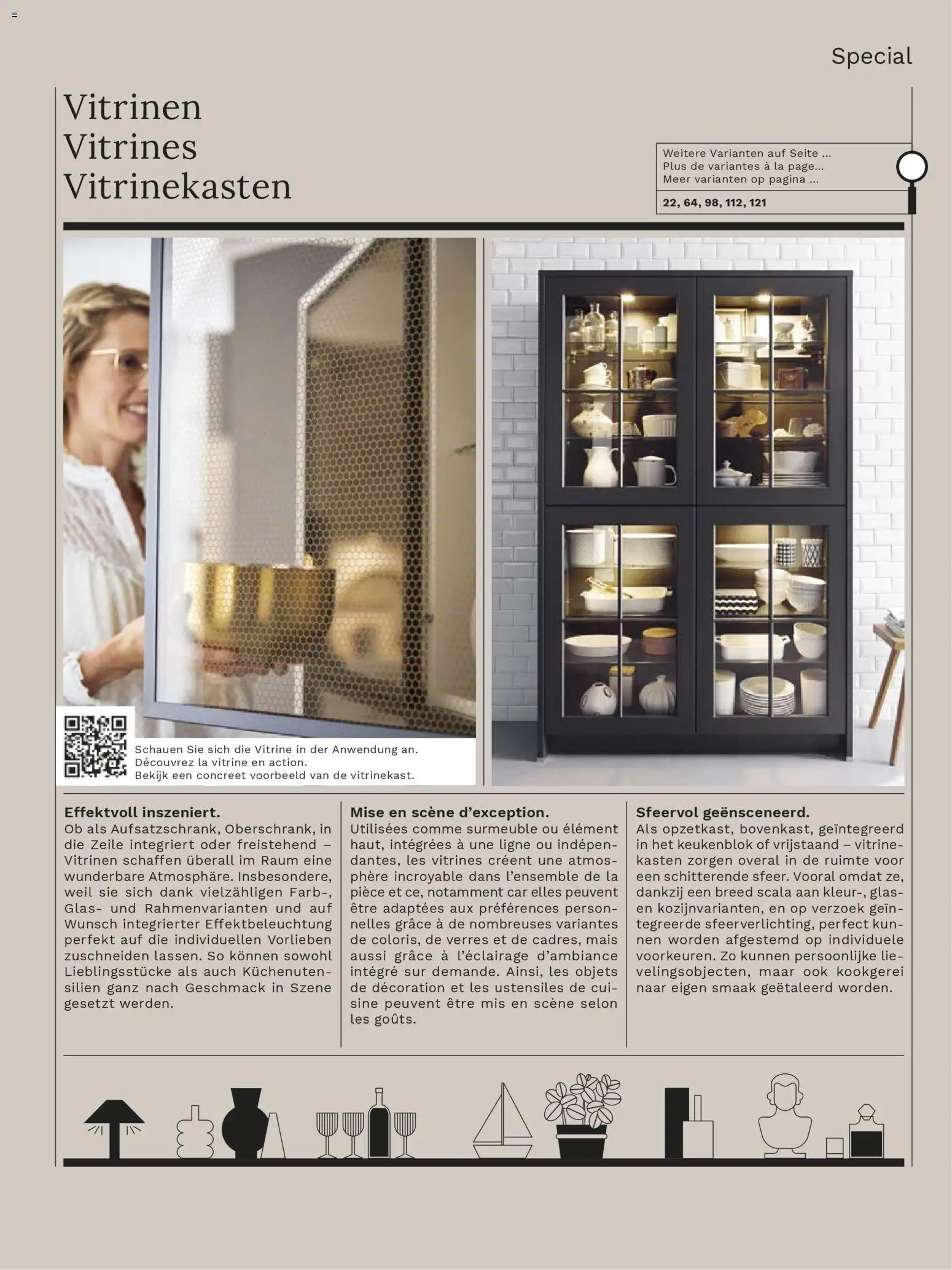 Ostermann Interline Küchenprospekt 2026 – gültig ab 01.01.2026 | Seite: 125 | Produkte: Mais, Vitrine