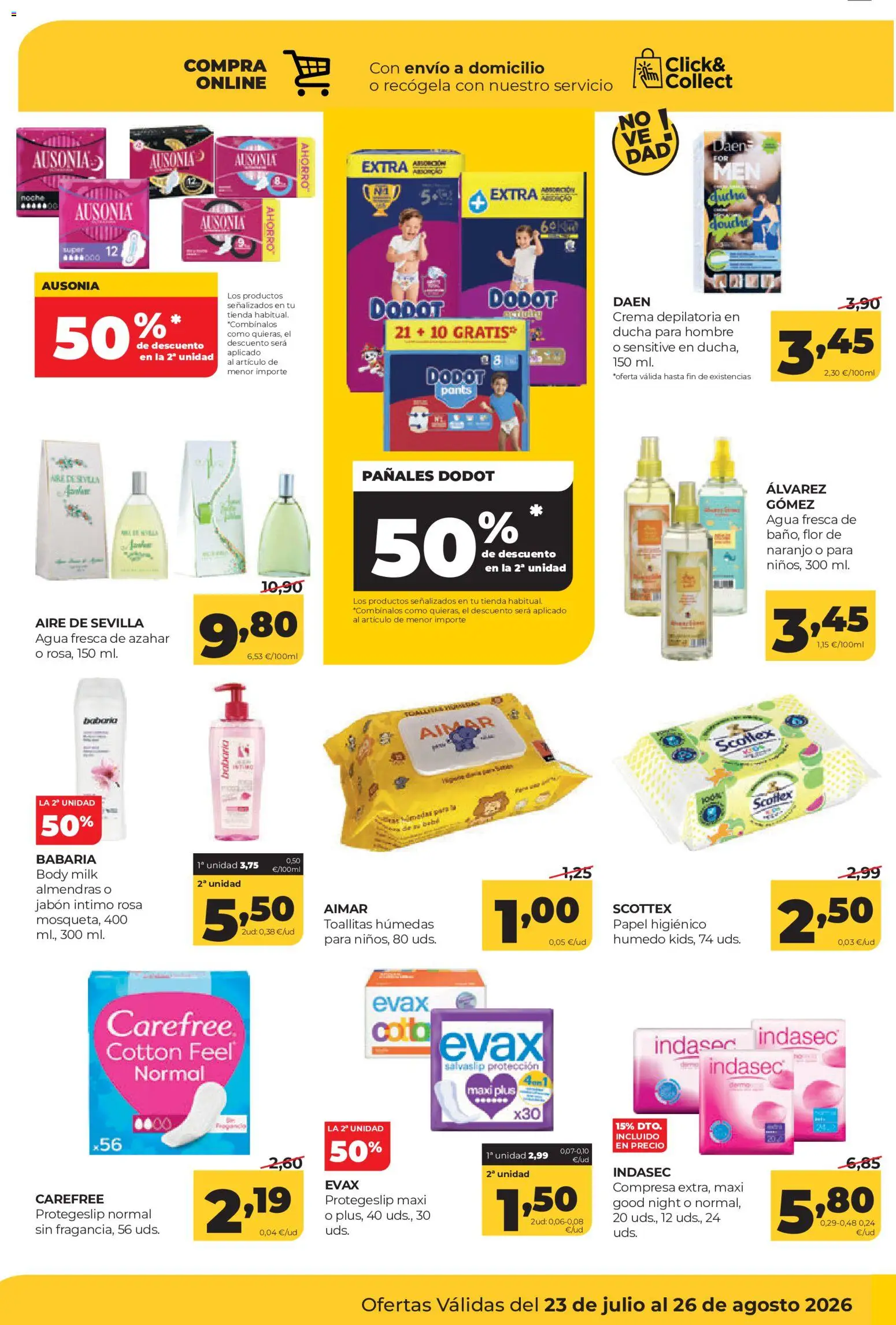 Alimerka folleto Asturias │ válido desde el 23/07/2026 | Página: 46 | Productos: Jabón, Crema depilatoria, Crema, Ducha