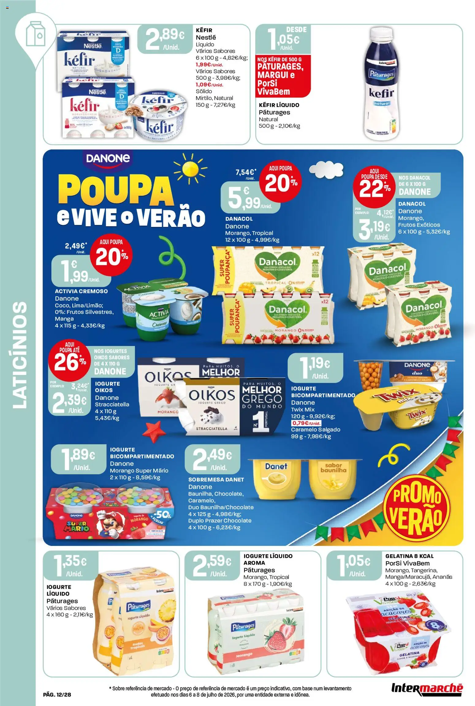 Intermarché Folheto Contact │ válido de 13/08/2026 | Página: 12 | Produtos: Sobremesa, Iogurte, Iogurte grego, Iogurte liquido