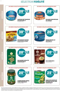 Super U - Prévisualisation de Super U - Ma sélection Carte U Juillet valide à partir de 06/07/2026 | Page: 24 | Produits: Salade, Thon, Vinaigre, Pâtes