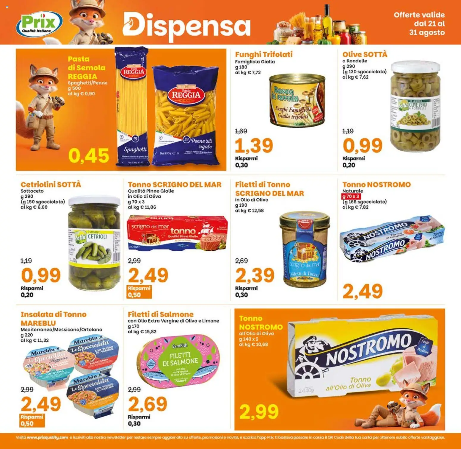 Volantino Prix del 21/08/2026 | Pagina: 8 | Prodotti: Limone, Tonno, Cetriolini, Olio di Oliva