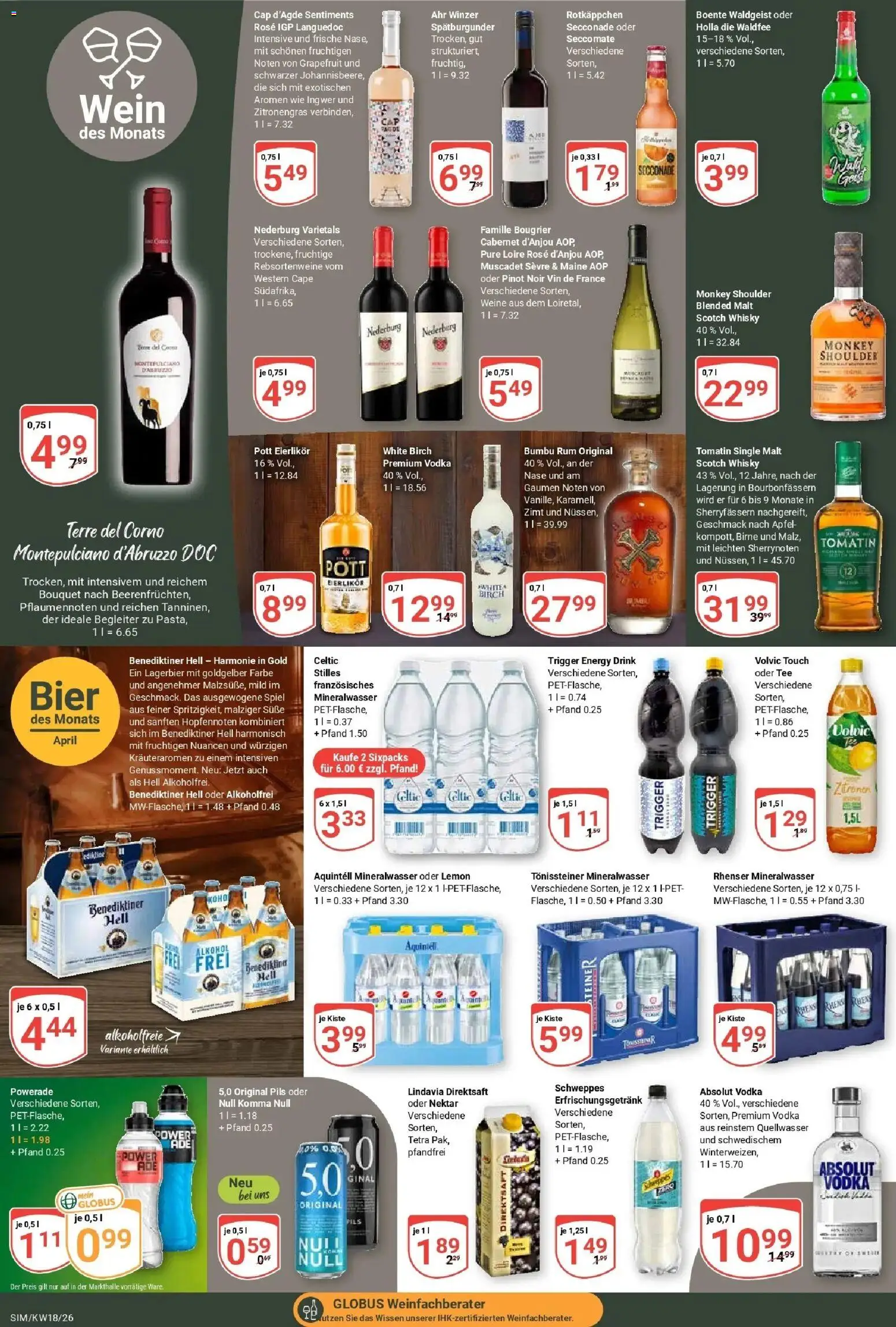 Globus Prospekt Simmern	 – gültig ab 27.04.2026 | Seite: 16 | Produkte: Spiel, Whisky, Wein, Zitronen