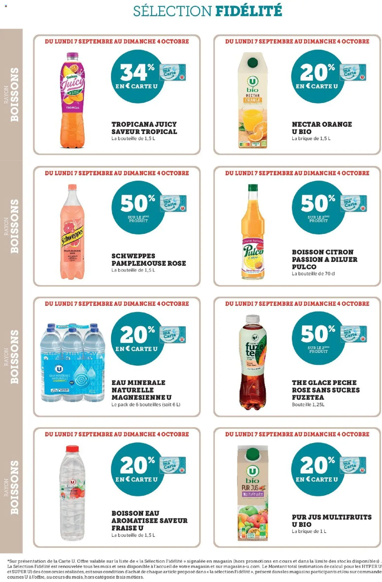 {H1} | Page: 38 | Produits: Eau minérale, Fraise, Boissons, Pêche