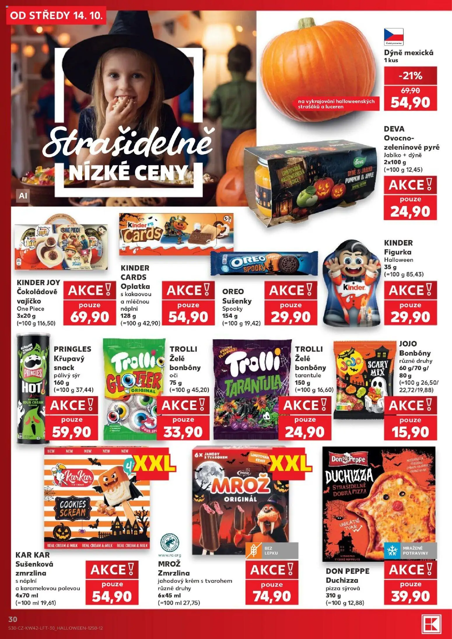 Kaufland leták - Kolín od 14.10.2026 | Strana: 30 | Produkty: JOJO bonbóny, Jahody, Zmrzlina, Kinder