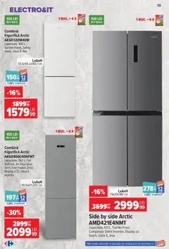 Ofertele Carrefour valabile de la 09.09.2026 | Pagină: 13 | Produse: Combină frigorifică