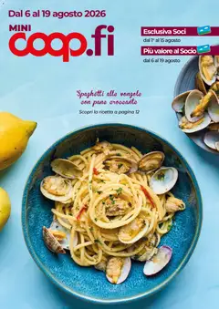 Anteprima del volantino COOP volantino Mini Firenze valido a partire dal 06/08/2026